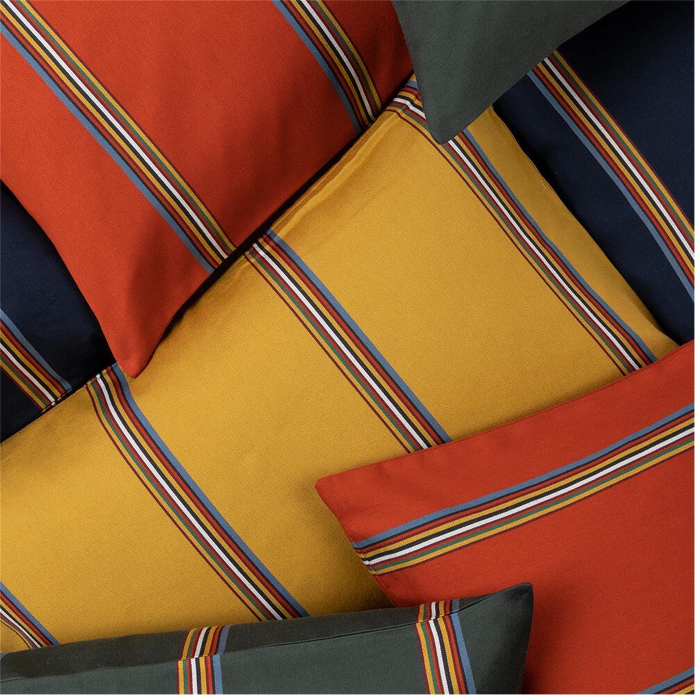 Navy - Paul Smith - Signature Striped Bolster Cushion - 30x50cm - 11