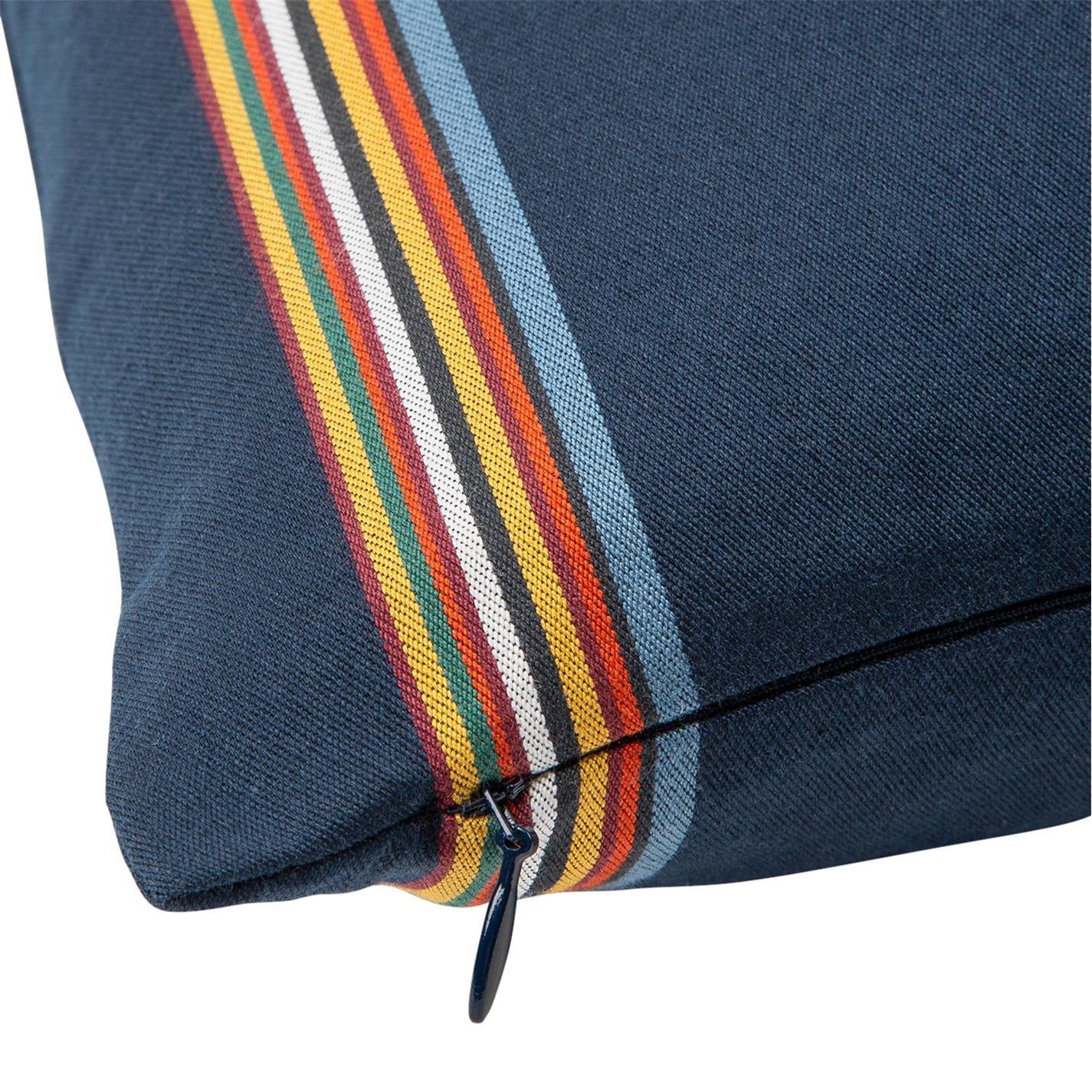 Navy - Paul Smith - Signature Striped Bolster Cushion - 30x50cm - 4