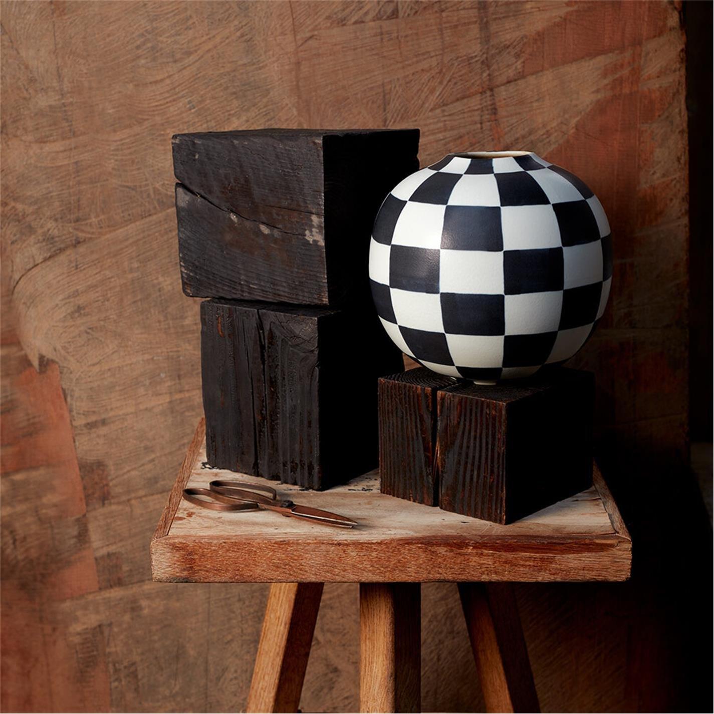 Black and White - LObjet - LObjet Damier Vase - 2