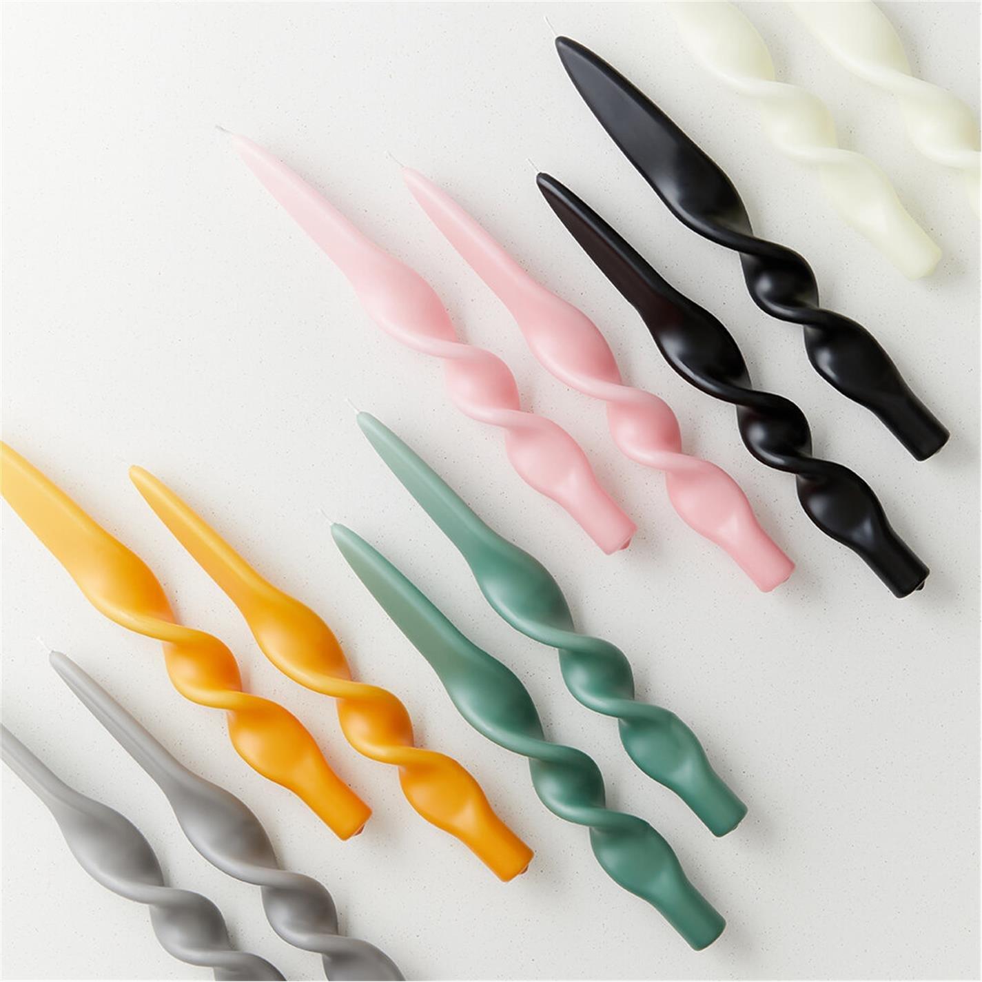 Pale Pink - Candle Flair - CandleFlair Swirl Candle - Set of 4 - 2