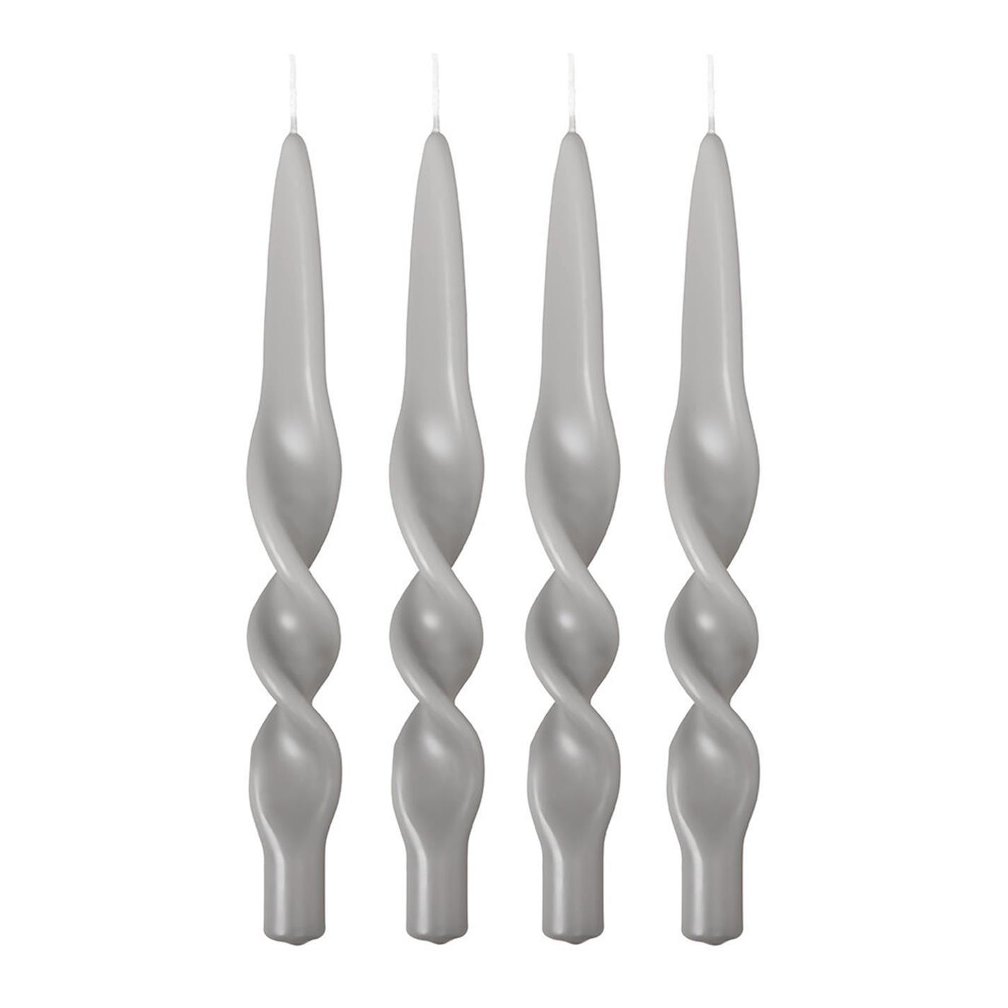 French Grey - Candle Flair - CandleFlair Swirl Candle - Set of 4 - 1