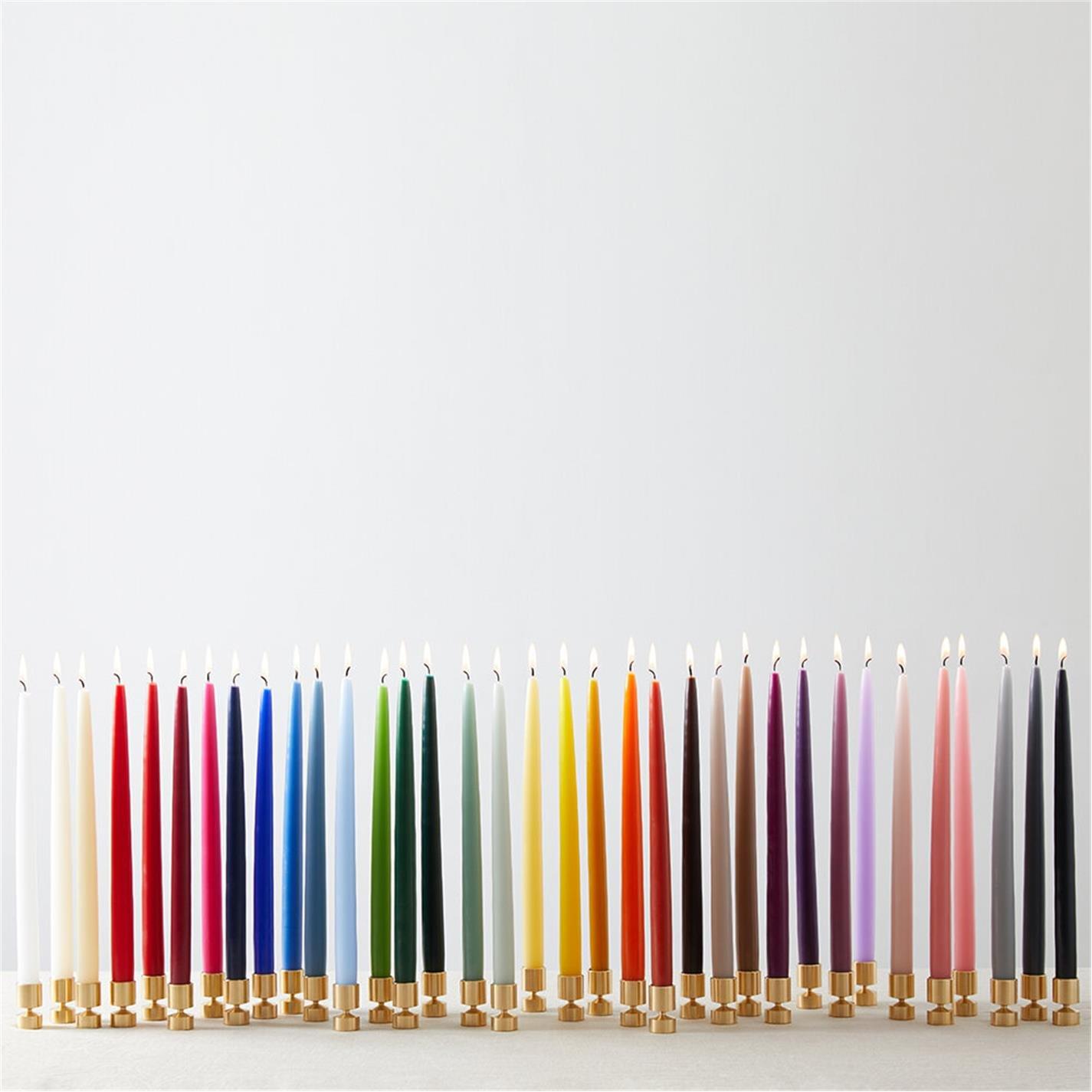 Grey Blue - Candle Flair - CandleFlair Classic Taper Candle - Set of 6 - 2