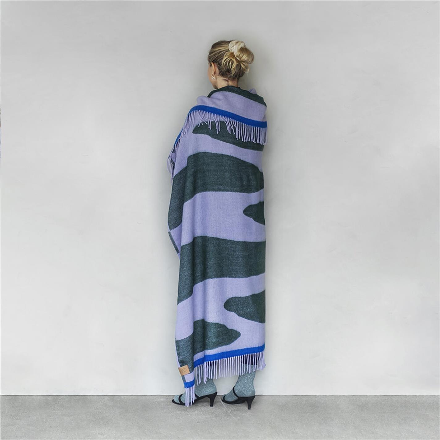 Lilac/Forest - Mette Ditmer Denmark - MetteDitmerDenmark Gallery Throw - 2