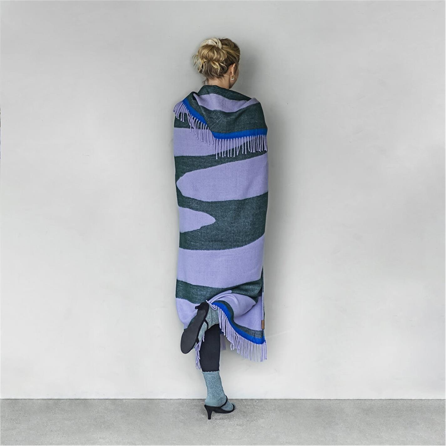 Lilac/Forest - Mette Ditmer Denmark - MetteDitmerDenmark Gallery Throw - 3