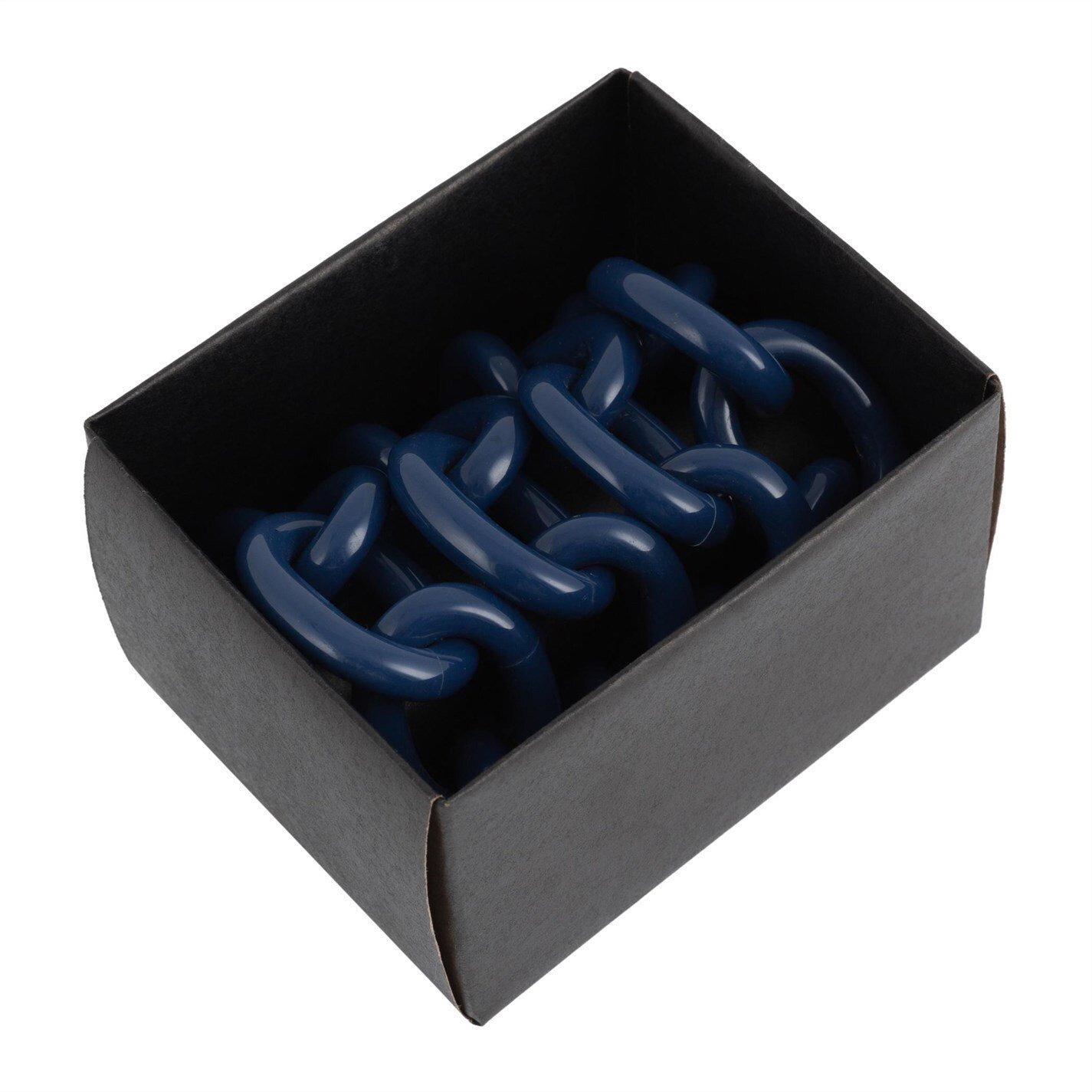 Navy - Ultra - Chain Napkin Ring - Set of 4 - 8