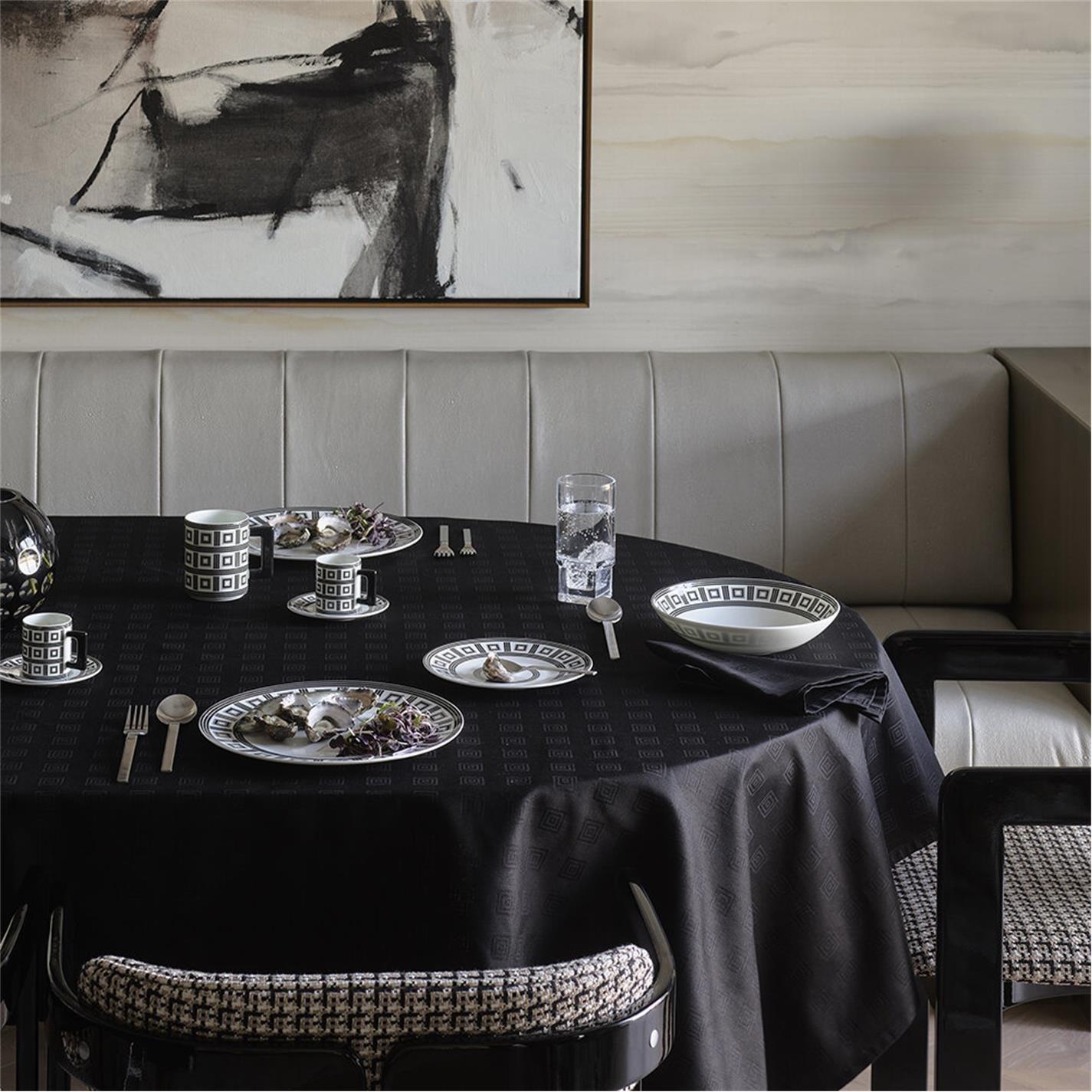 Black - Greg Natale - GregNatale Hellenica Tablecloth - 2