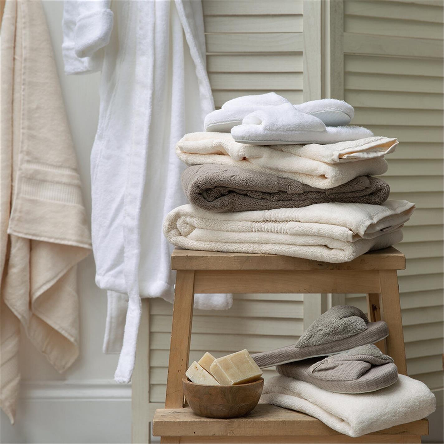 White - Hamam - Galata Organic Slippers - White - 2