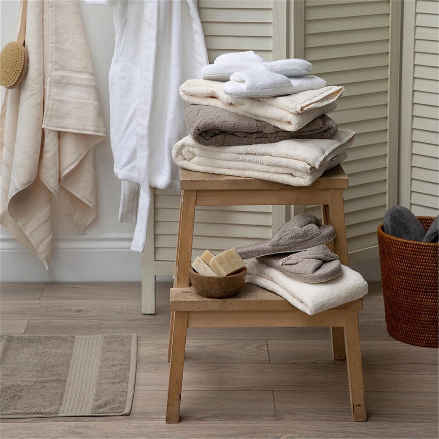 White - Hamam - Galata Organic Slippers - White - 9