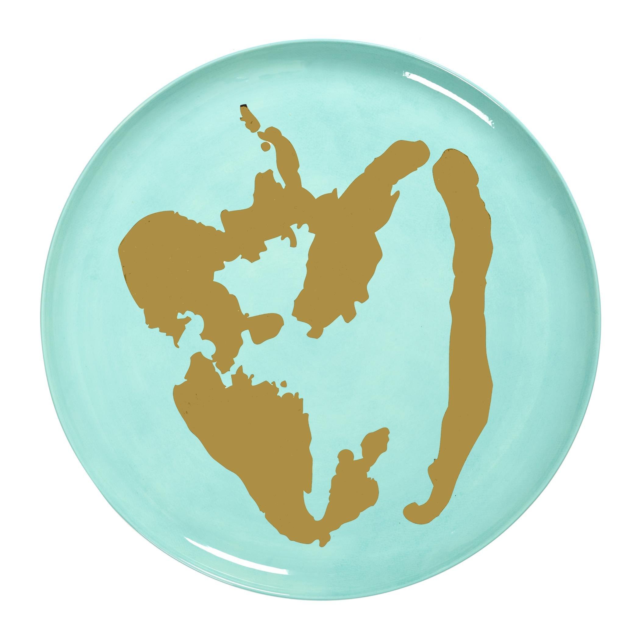 Gold/Azure - Ottolenghi For Serax - OttolenghiForSerax Feast by Ottolenghi Serving Plate - Medium - 1