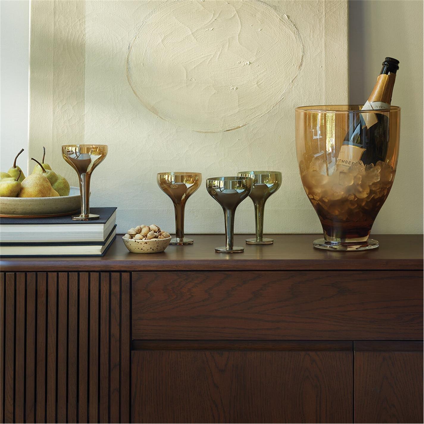 Amber - LSA - Epoque Champagne Saucer - Set of 2 - 2