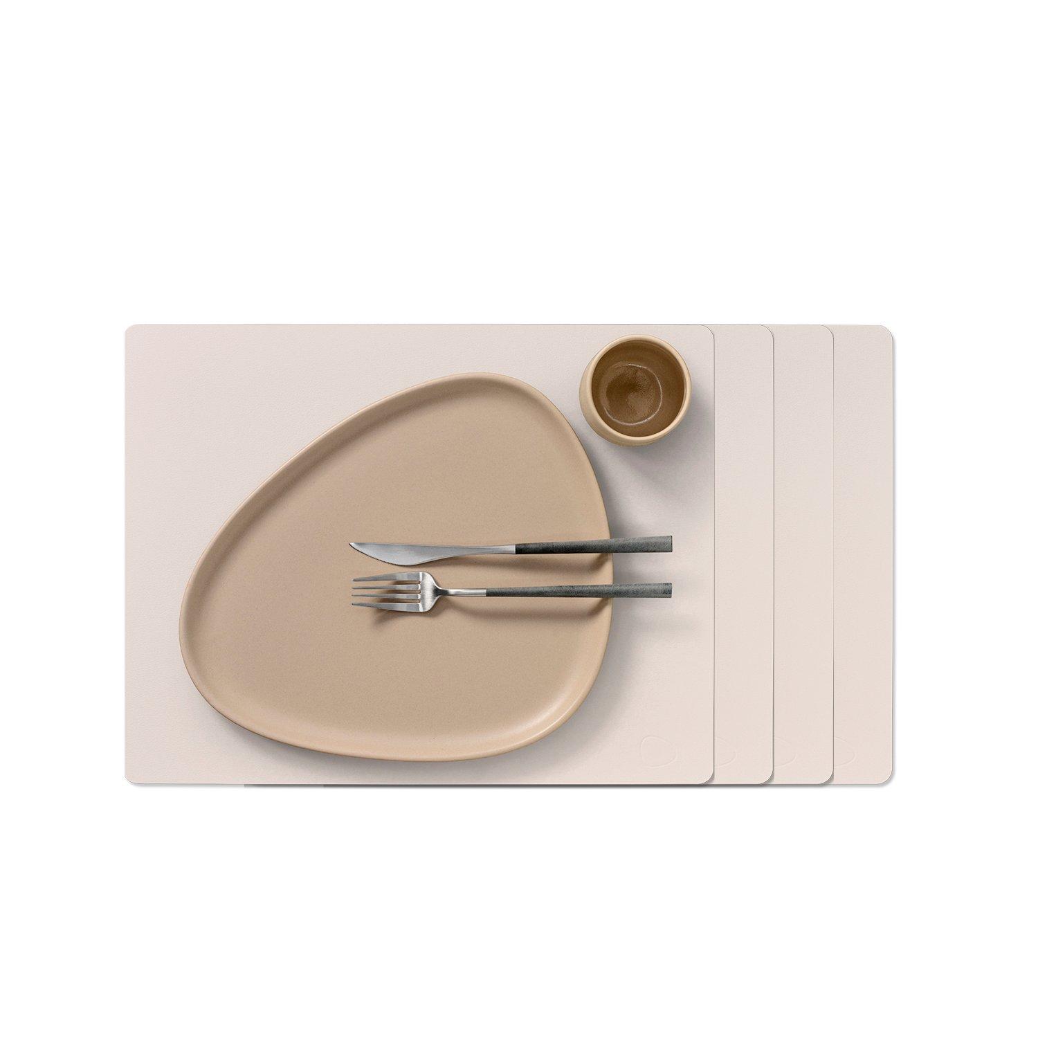 Soft Nude - LIND DNA - Nupo Square Table Mat - Set of 4 - 1
