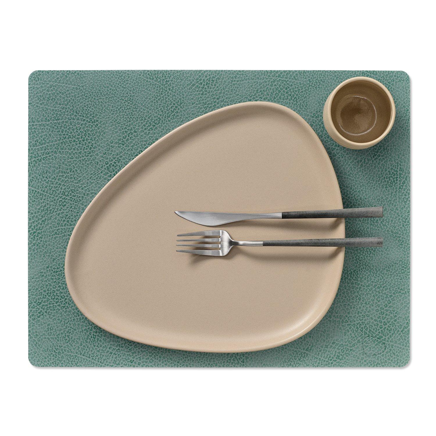 Pastel Green - LIND DNA - Hippo Square Table Mat - Set of 4 - 3