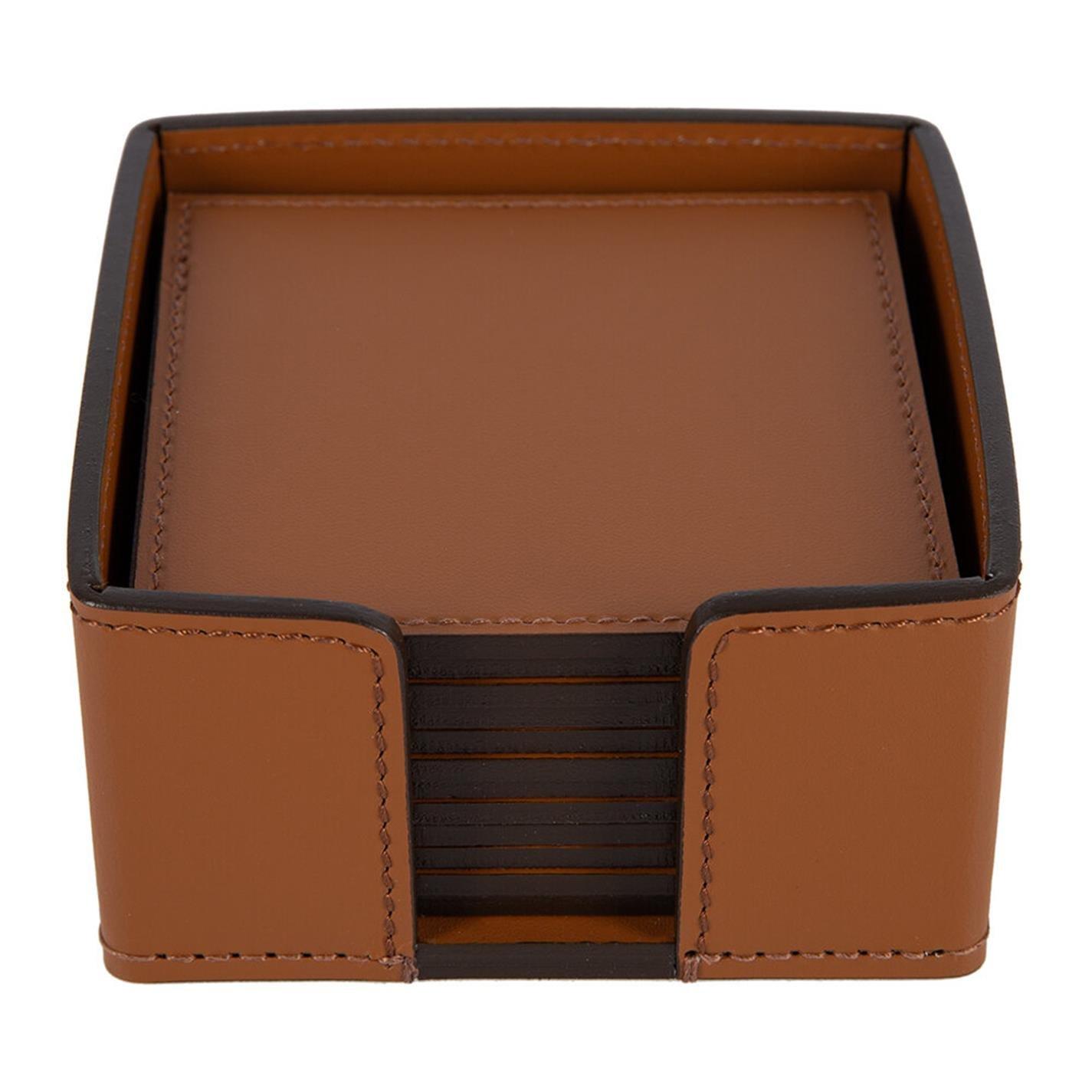 Cognac - Rudi - Acquerello Square Coaster - Set of 12 - 5