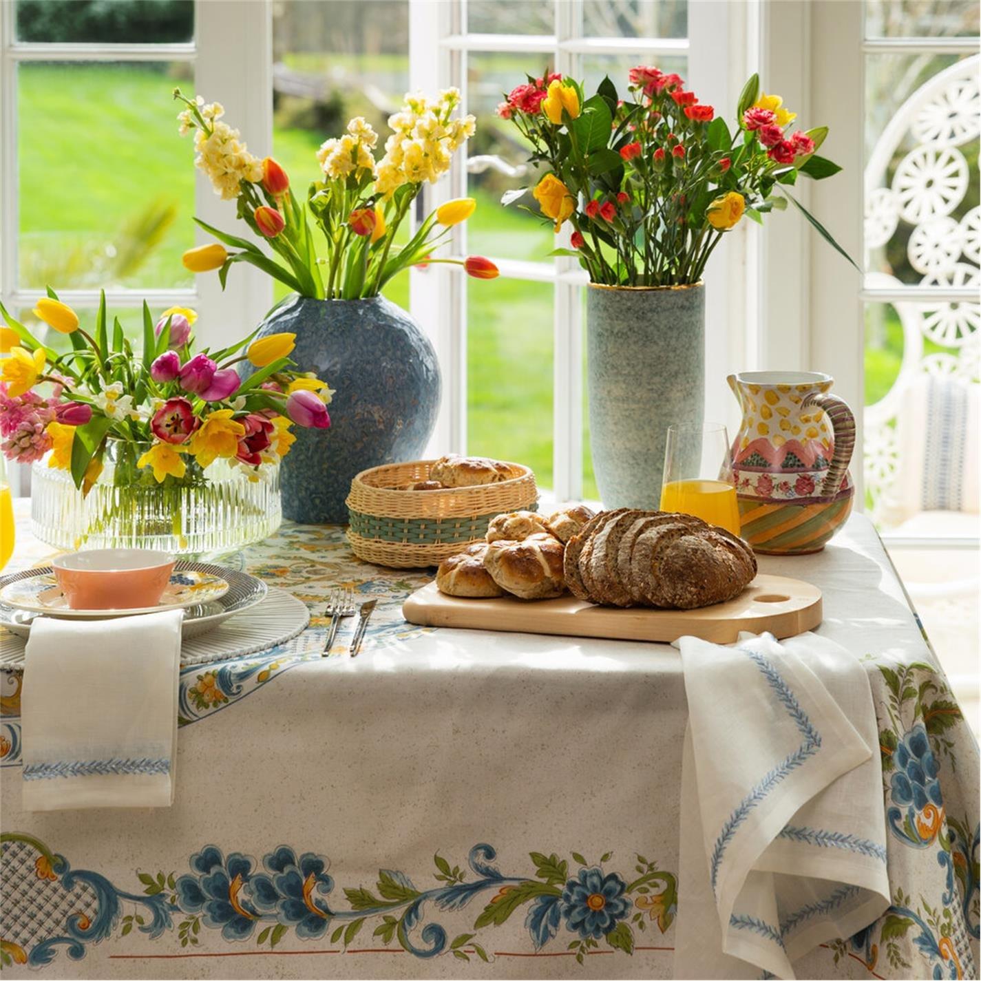 White - Kim Seybert - KimSeybert Jardin Napkin - 3