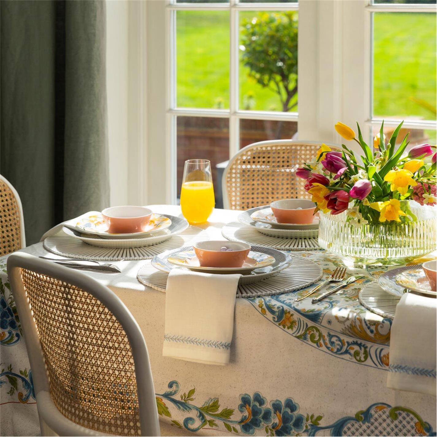 White - Kim Seybert - KimSeybert Jardin Napkin - 8