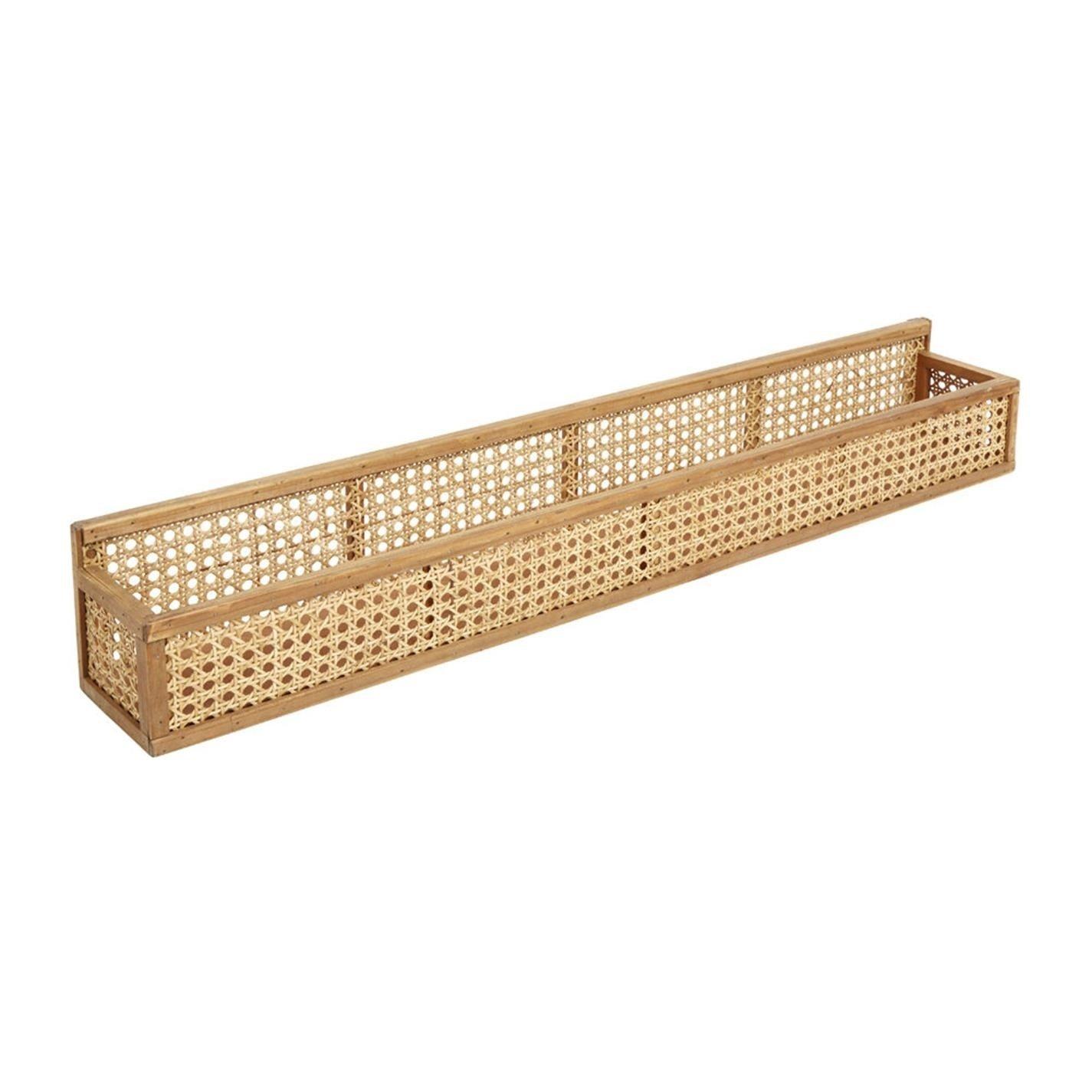 Beige - Nordal - Shelfi Rattan Shelf - Natural - 1