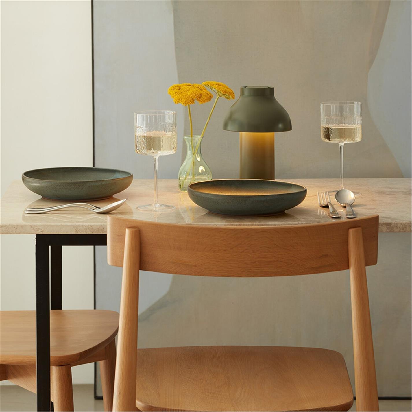 Clear - LSA - Wicker Wine Glass - Set of 2 - 2