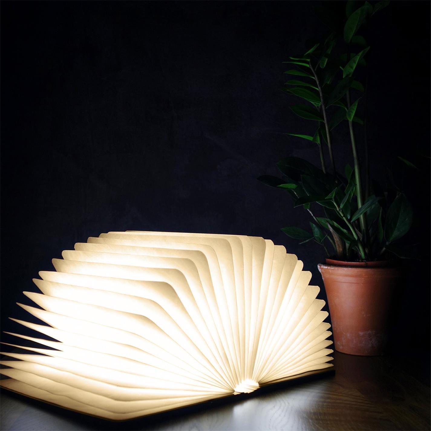 Brown - Gingko - Smart Book Light - Walnut - 3