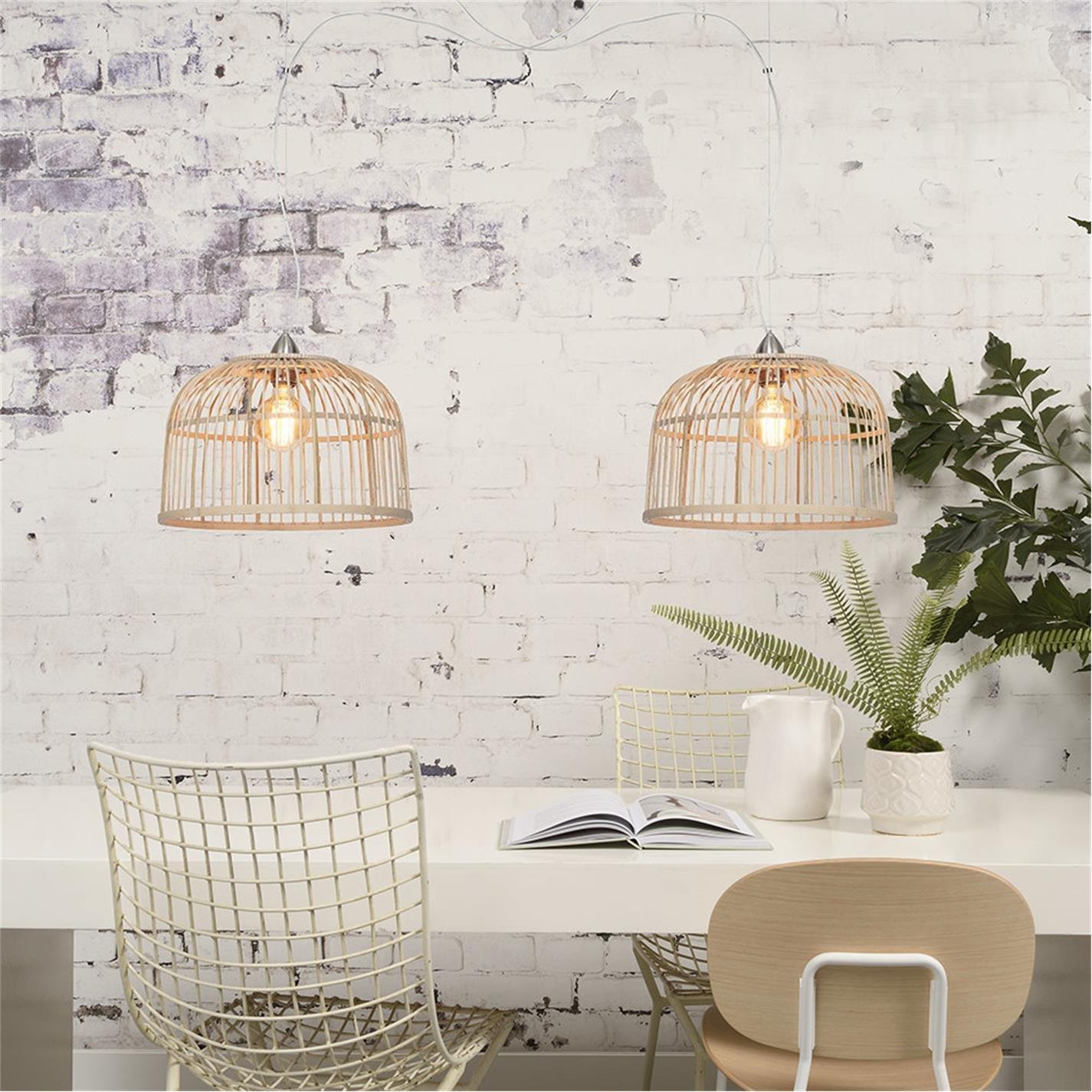 Brown - Good and Mojo - GoodandMojo Borneo Ceiling Light - 4