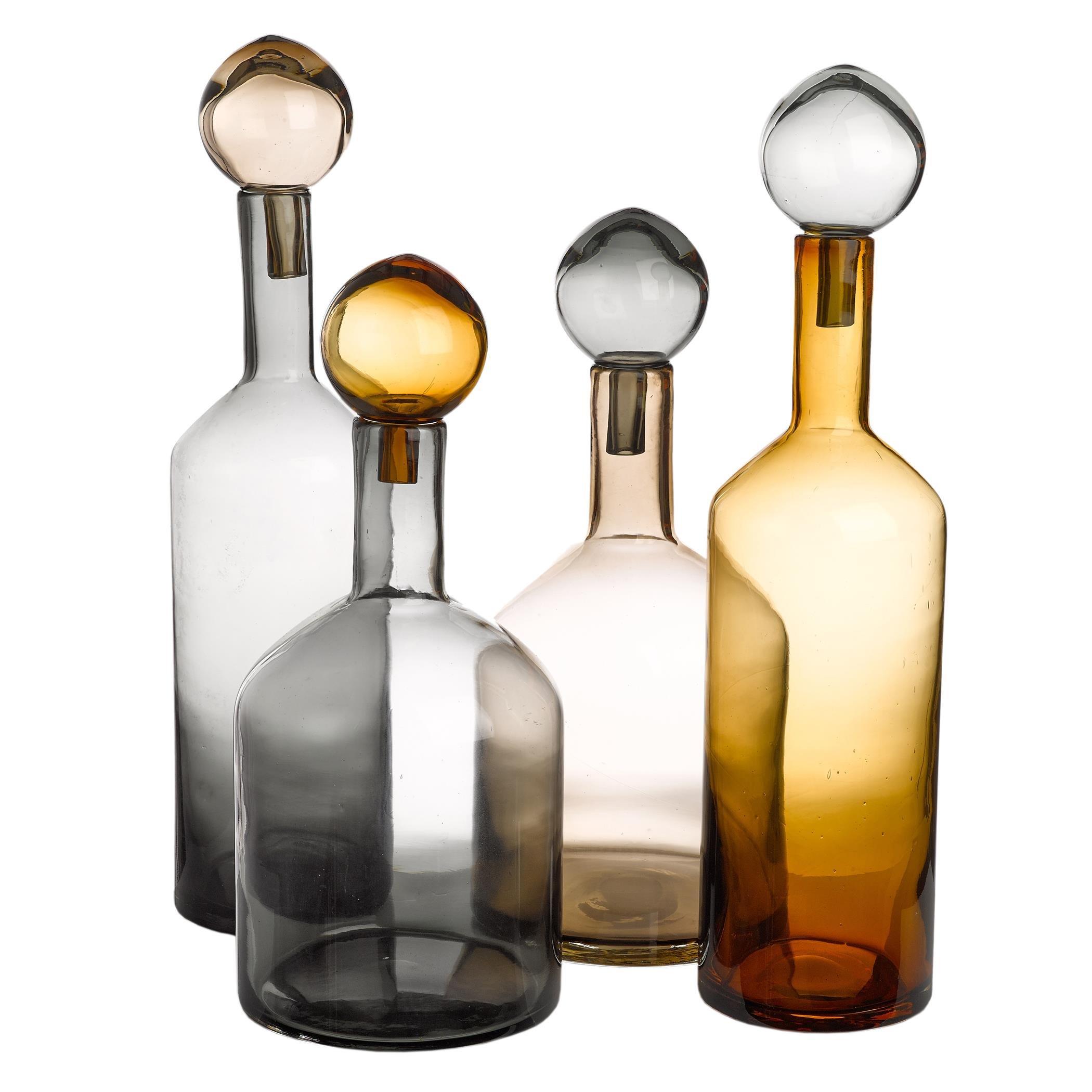 Pols Potten  Polspotten Bubbles And Bottles  Of 4 - Large - Brown/Grey L  of 4