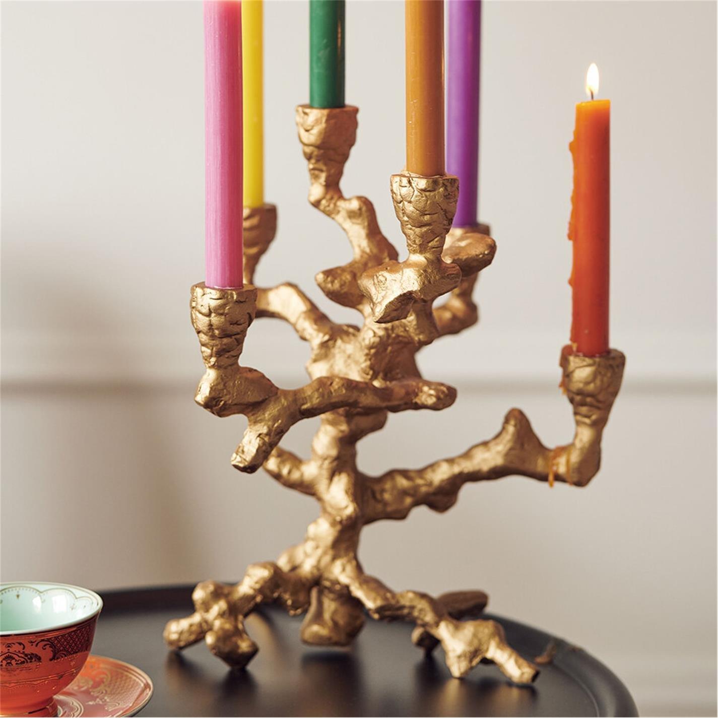 Gold - Pols Potten - PolsPotten Apple Tree Candle Holder - Gold - 7