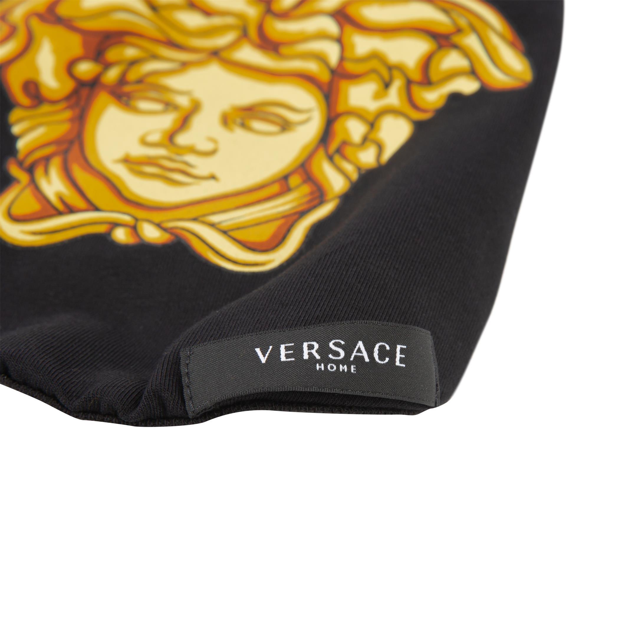 Black/Gold - Versace Home - VersaceHome Medusa Dog T-Shirt - Black/Gold - 4
