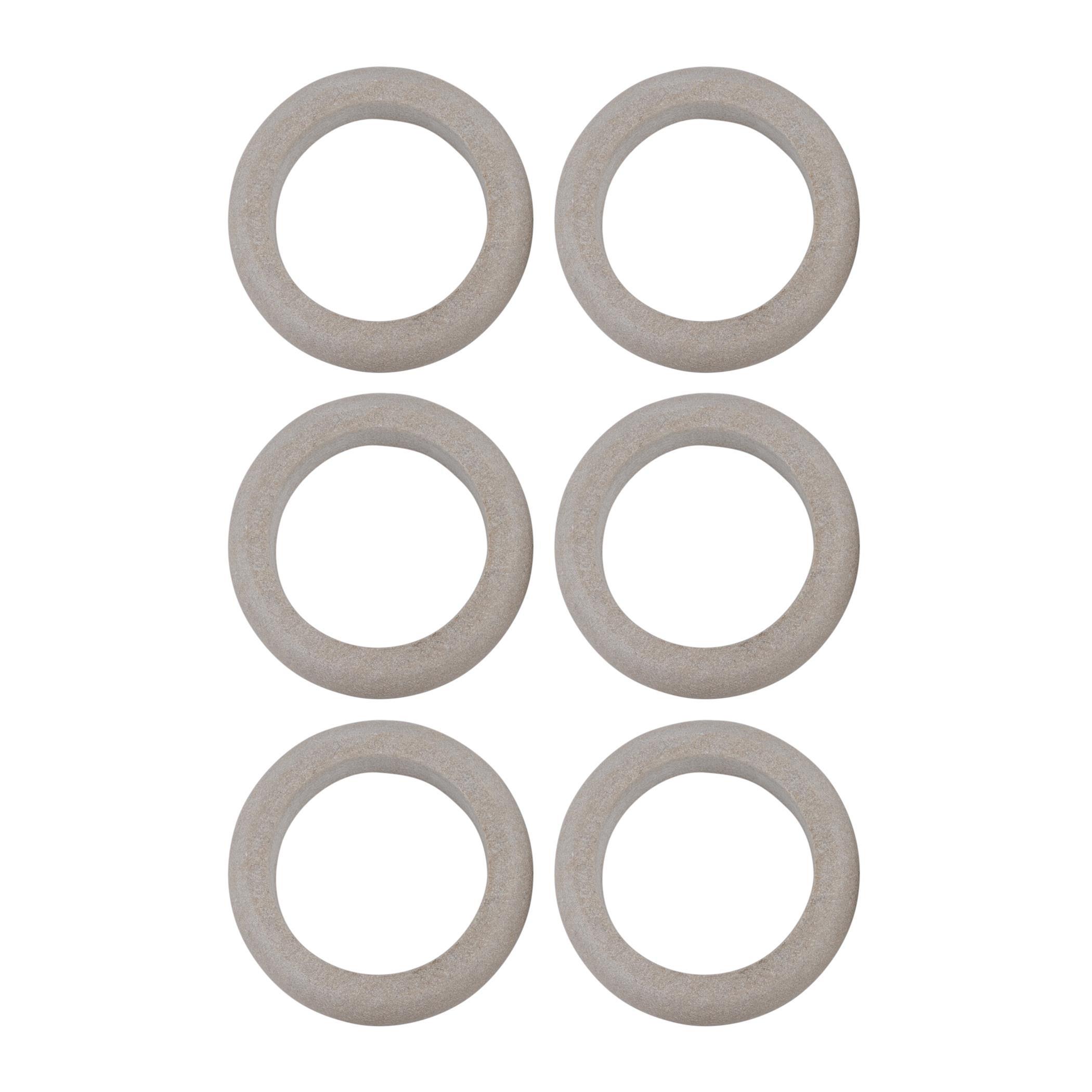 Sand - Broste Copenhagen - BrosteCopenhagen Kit Napkin Ring - Set of 6 - 3