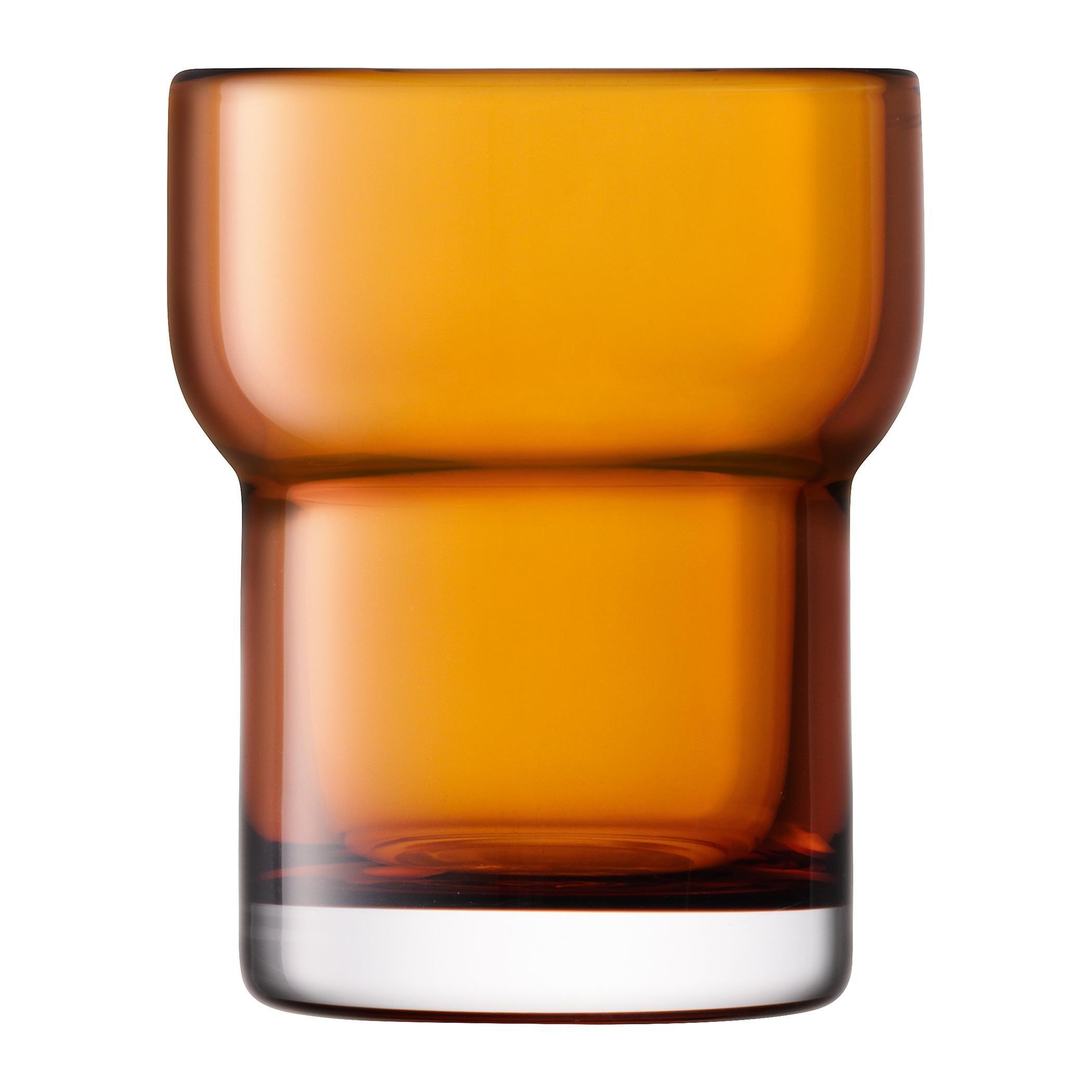 Amber - LSA - Utility Blown Glass Tumbler - Set of 2 - 4