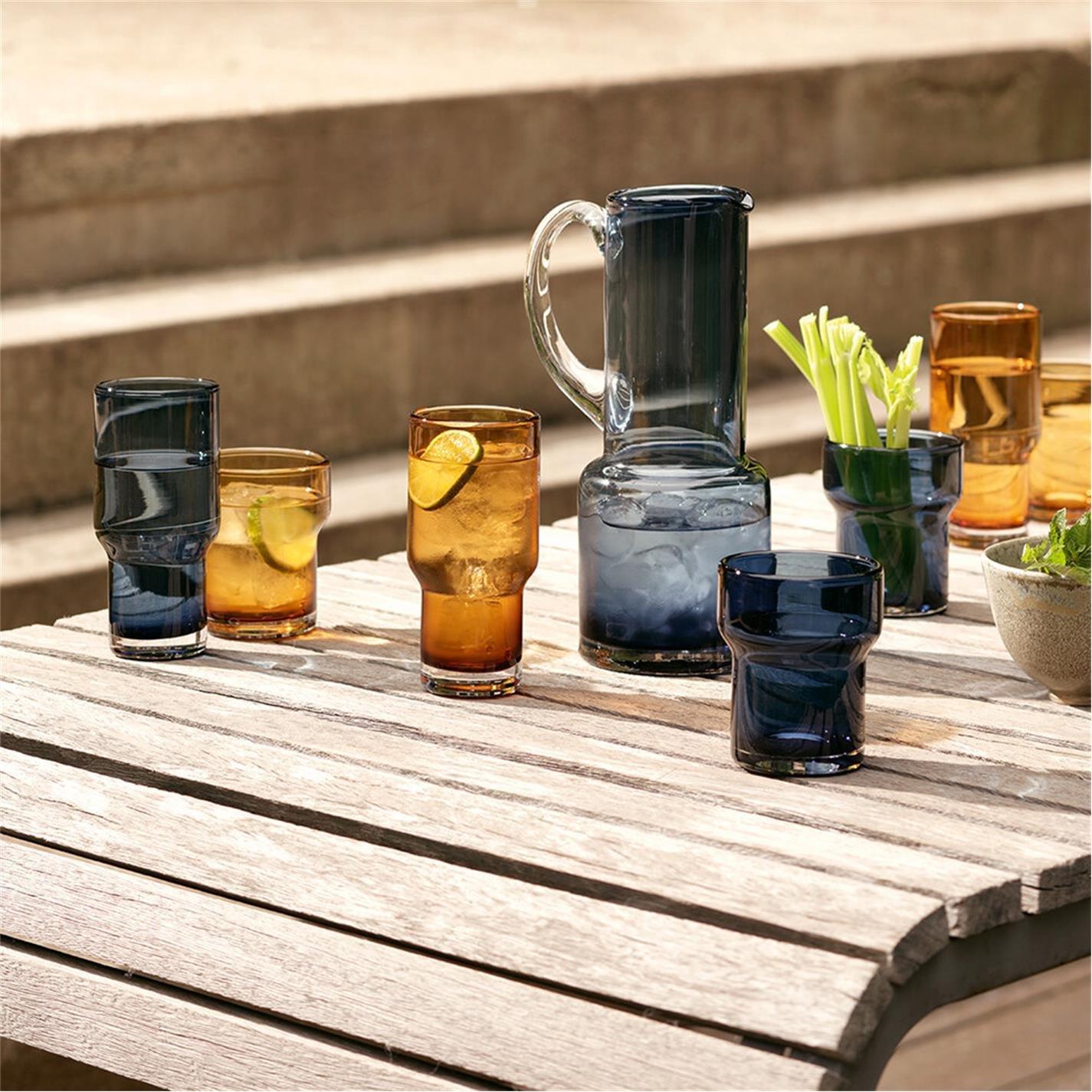 Amber - LSA - Utility Blown Glass Tumbler - Set of 2 - 7