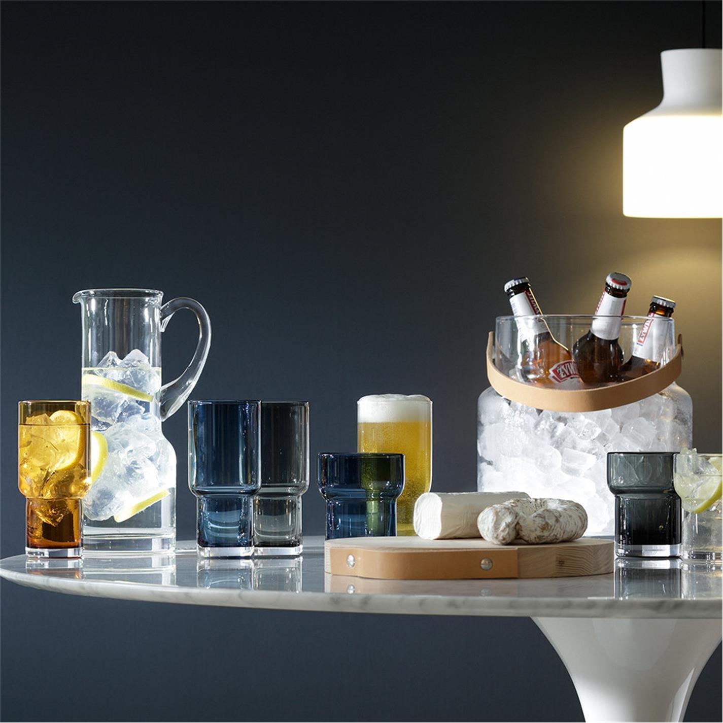 Slate - LSA - Utility Blown Highball Glass - Set of 2 - 7