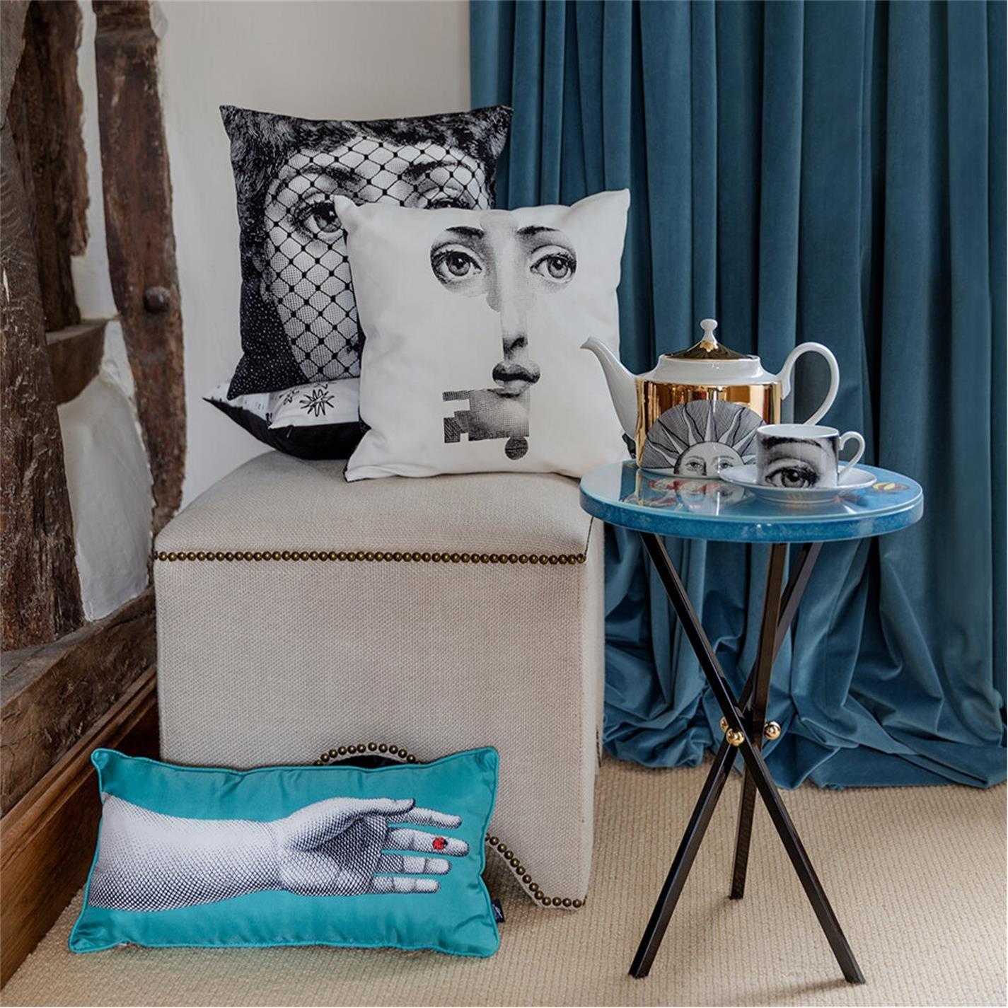 Chiave - Fornasetti - Tema e Variazioni Reversible Cushion - 40x40cm - 9