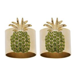 Joanna Buchanan Pineapple Napkin Ring - Set of 2