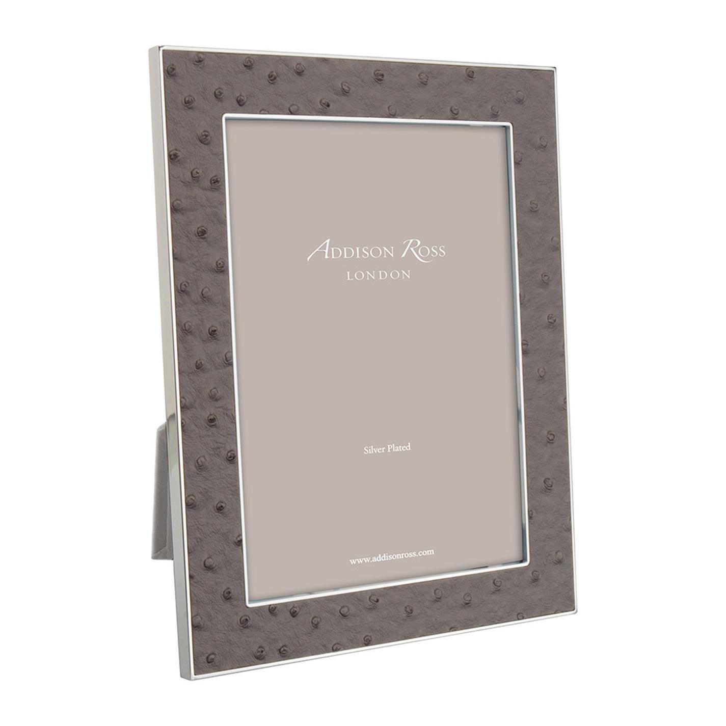 Grey - Addison Ross - Urban Faux Ostrich Photo Frame - 1