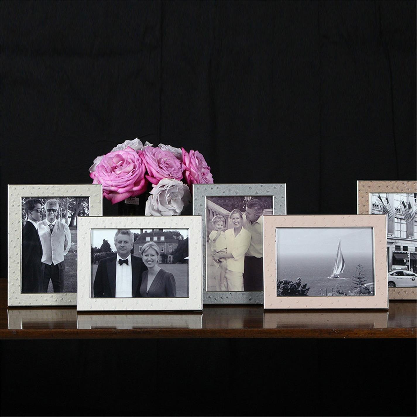 Grey - Addison Ross - Urban Faux Ostrich Photo Frame - 2