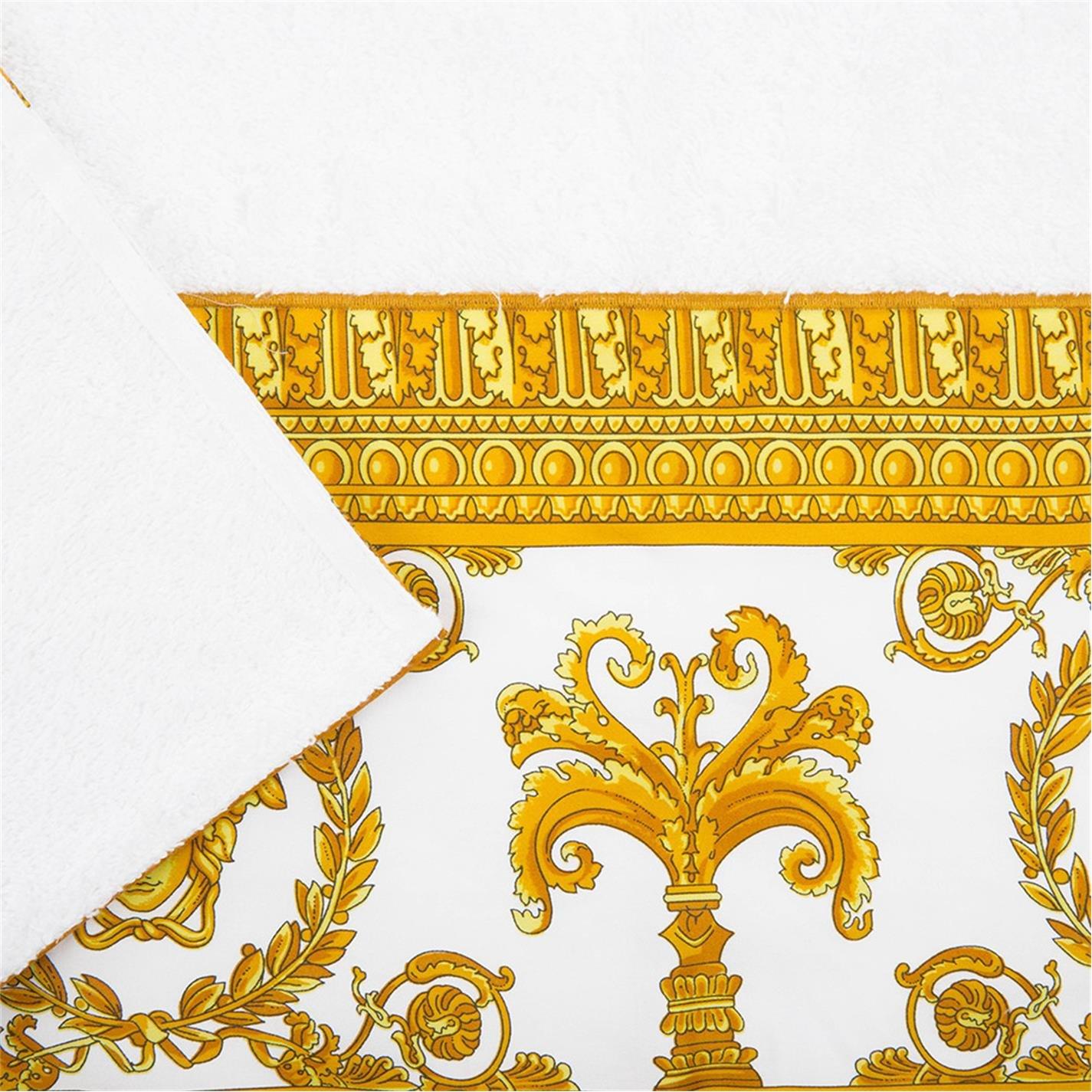 Gold/White - Versace Home - Barocco Towel - White/Gold - 5