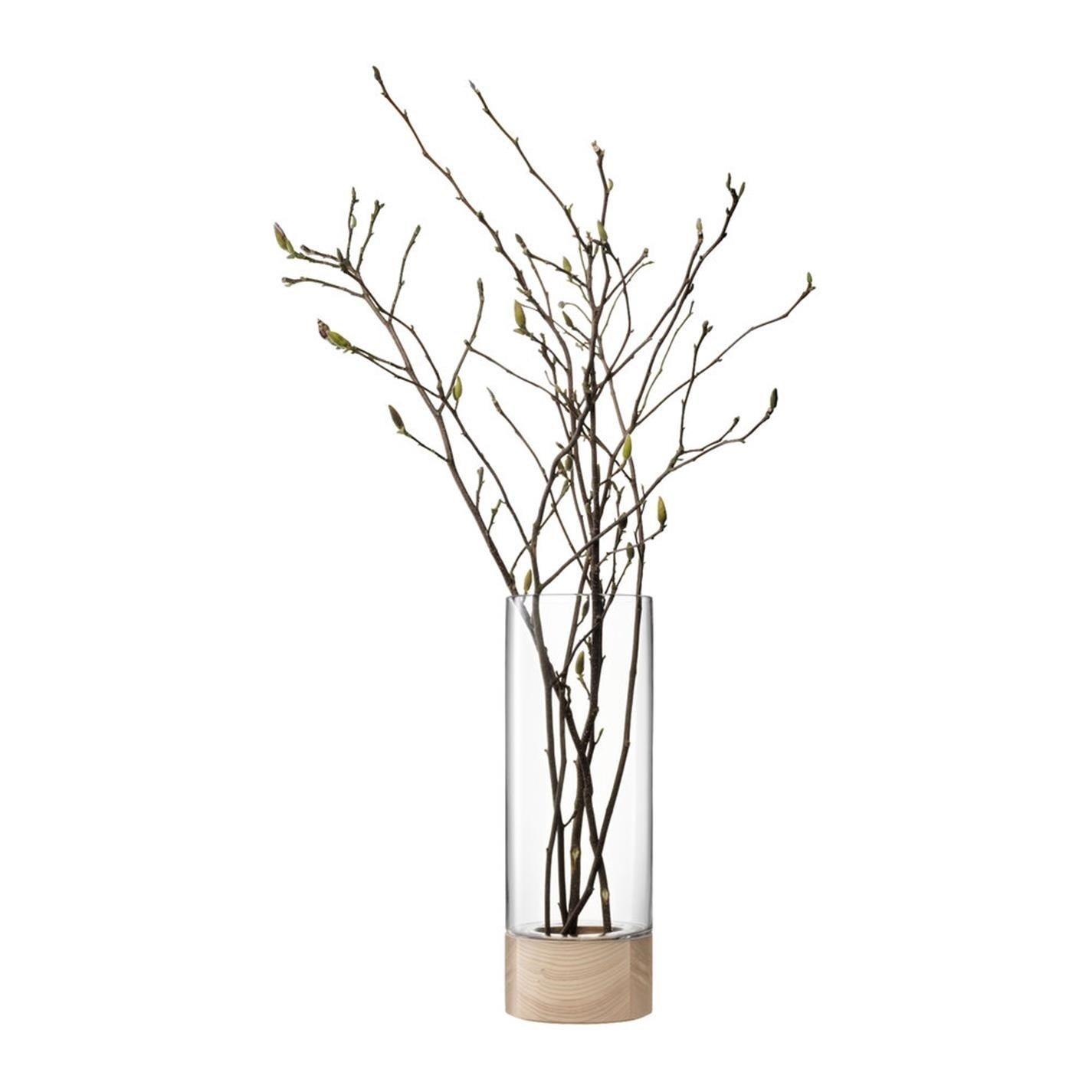 Clear - LSA - Lotta Vase/Hurricane and Ash Base - Clear - 3