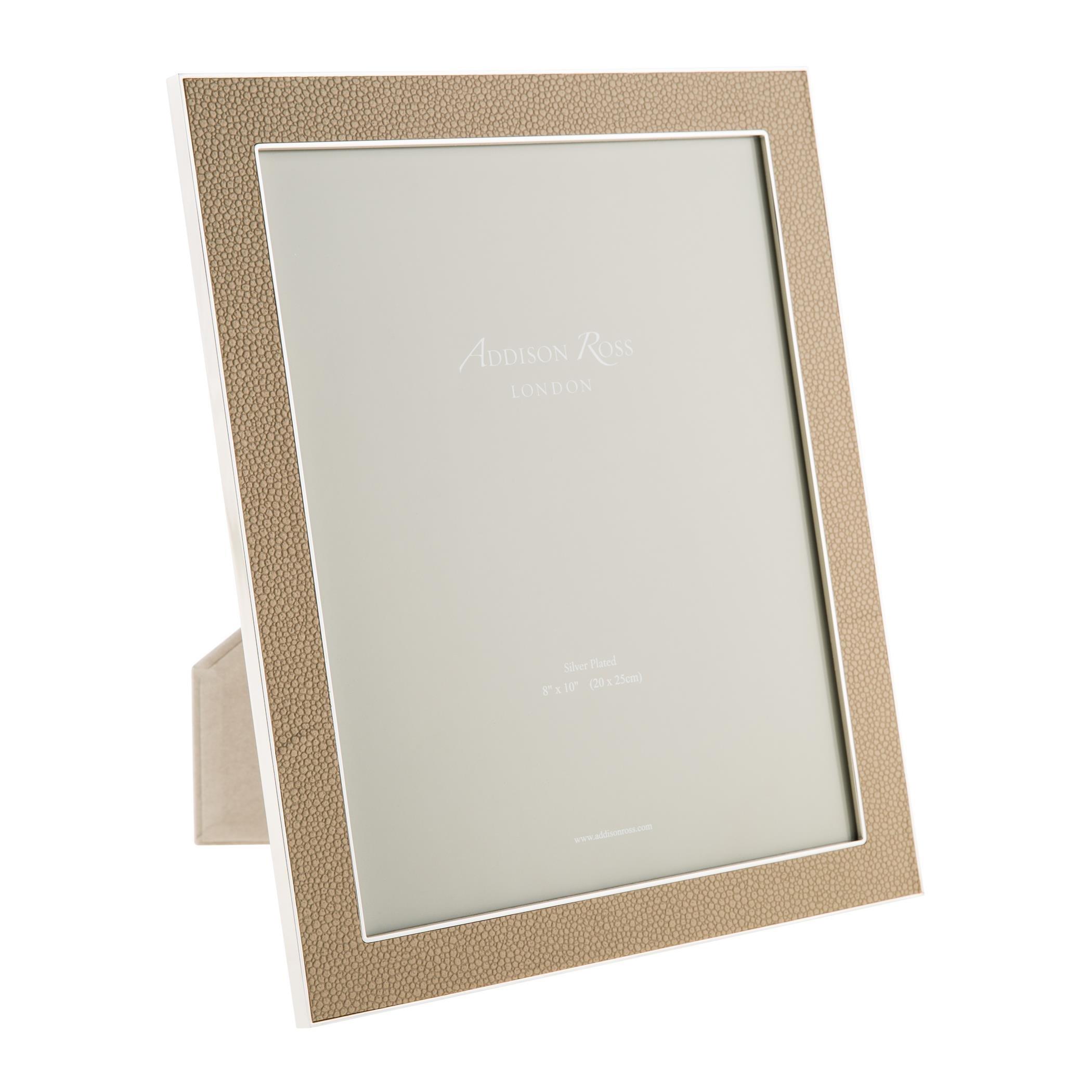 Addison Ross  Sand Faux Shagreen Photo Frame - Beige - 8x10in