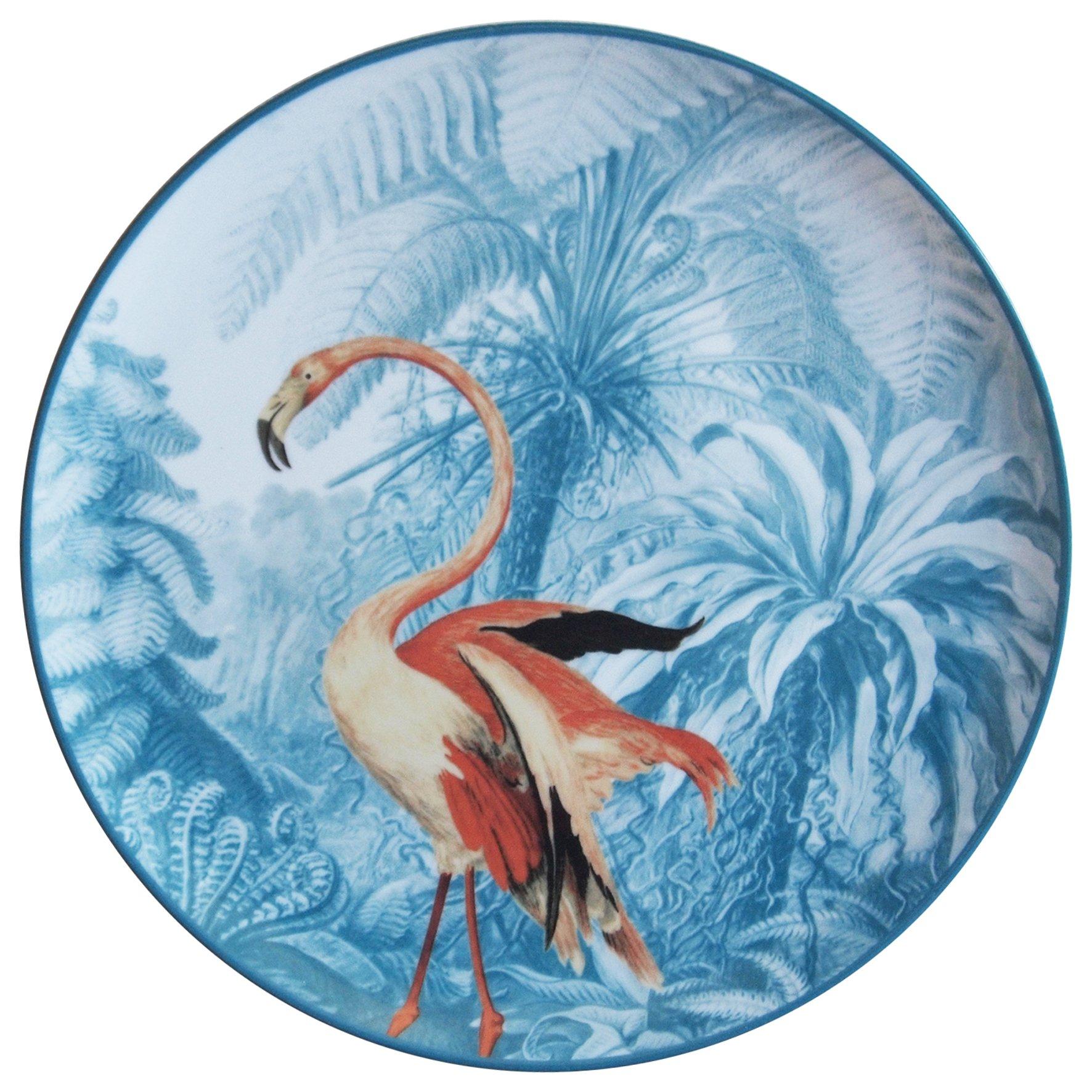Multicoloured - Les Ottomans - LesOttomans La Menagerie Porcelain Plate - Flamingo