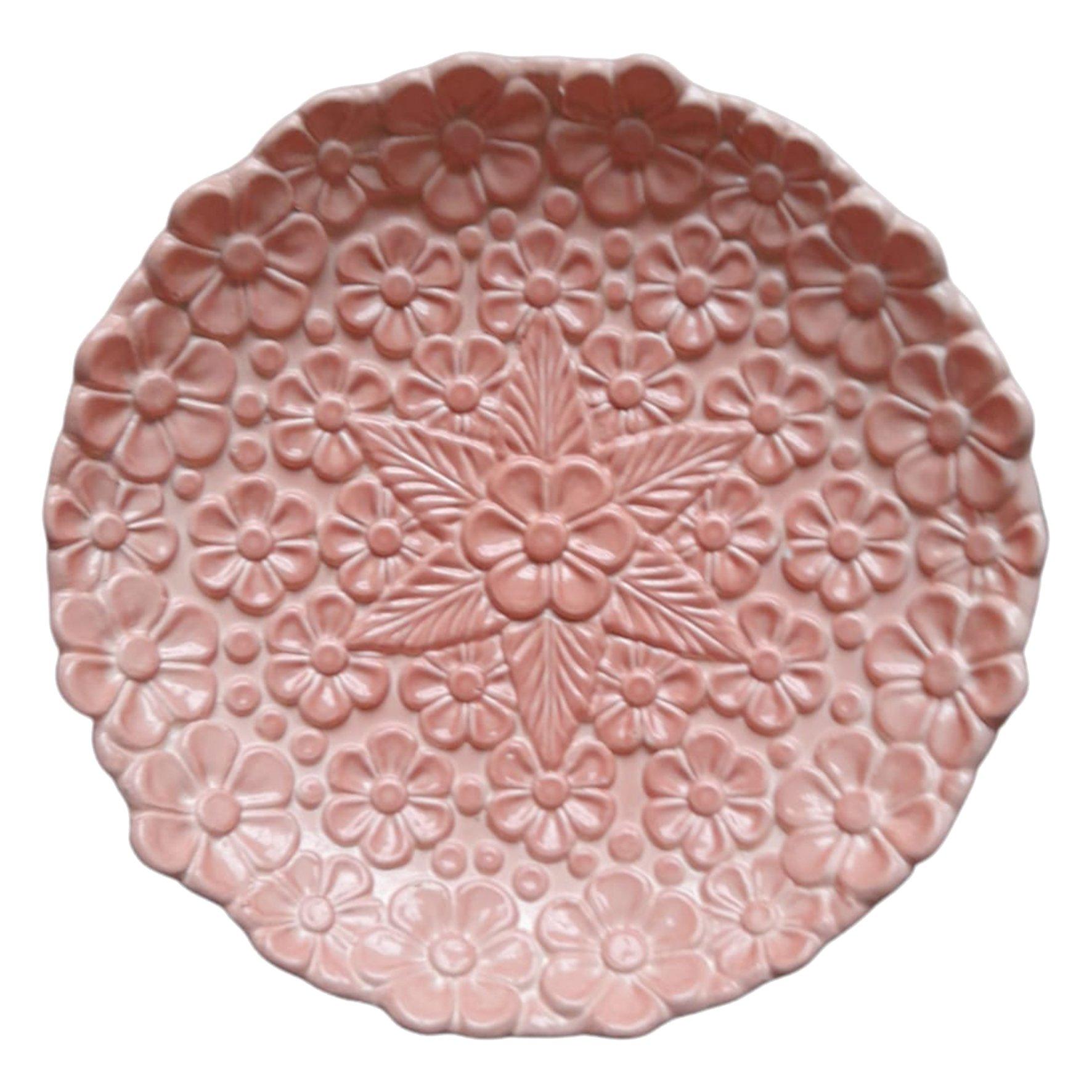 Pink - Les Ottomans - Hand Painted Ceramic Dinner Plate