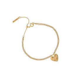 Olivia Burton Screw Heart Stud Plated Stainless Steel Bracelet