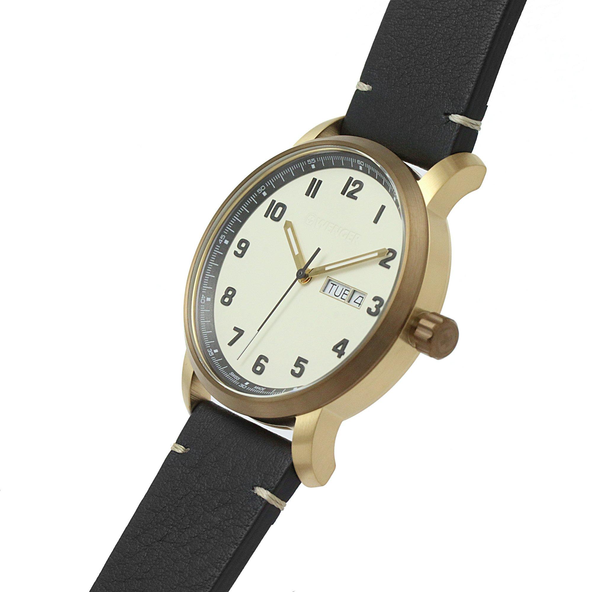 Gld - Wenger - Attitude Stainless Steel Classic Analogue Quartz Watch - 6