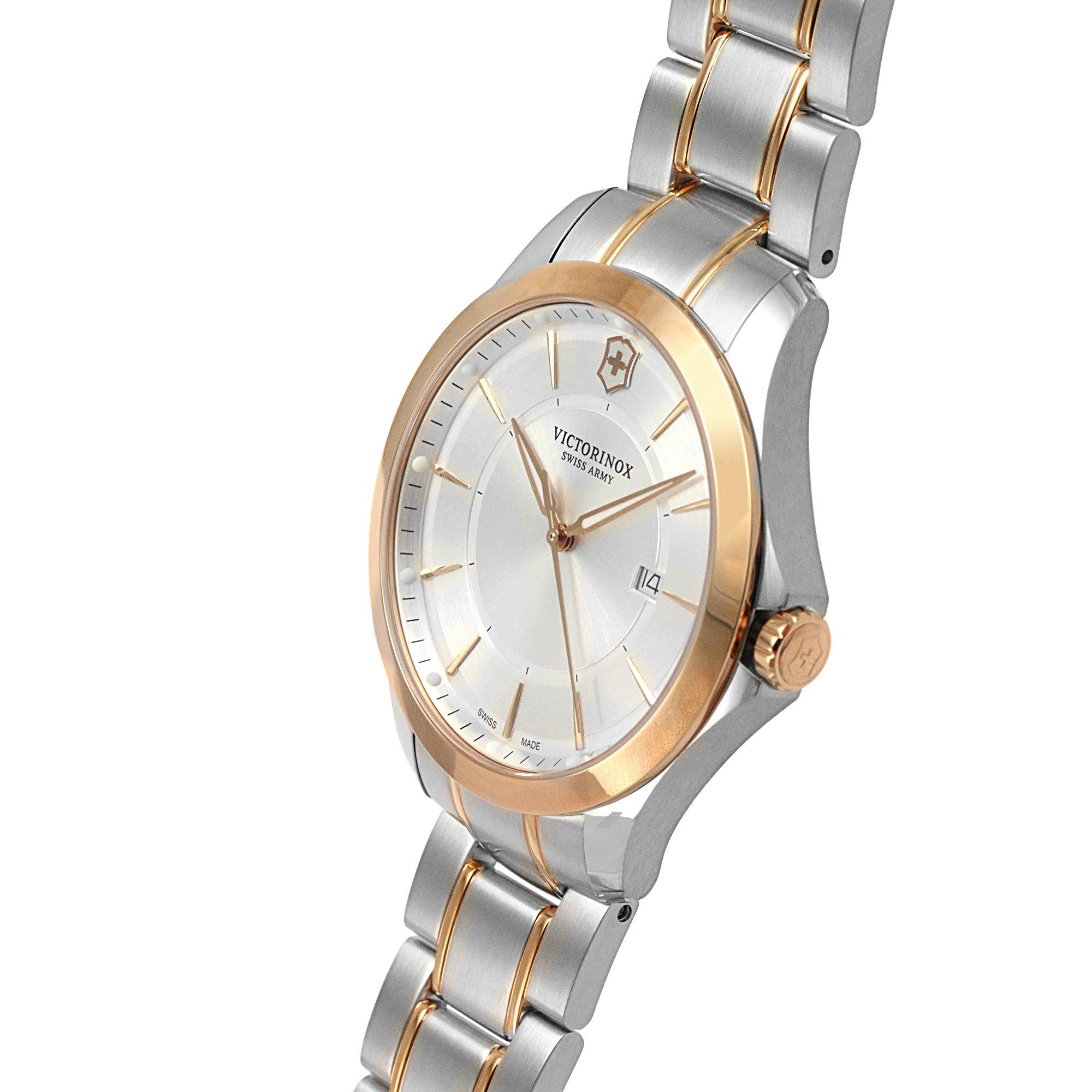 Slvr - Victorinox Swiss Army - Alliance Stainless Steel Luxury Analogue Quartz Watch - 2