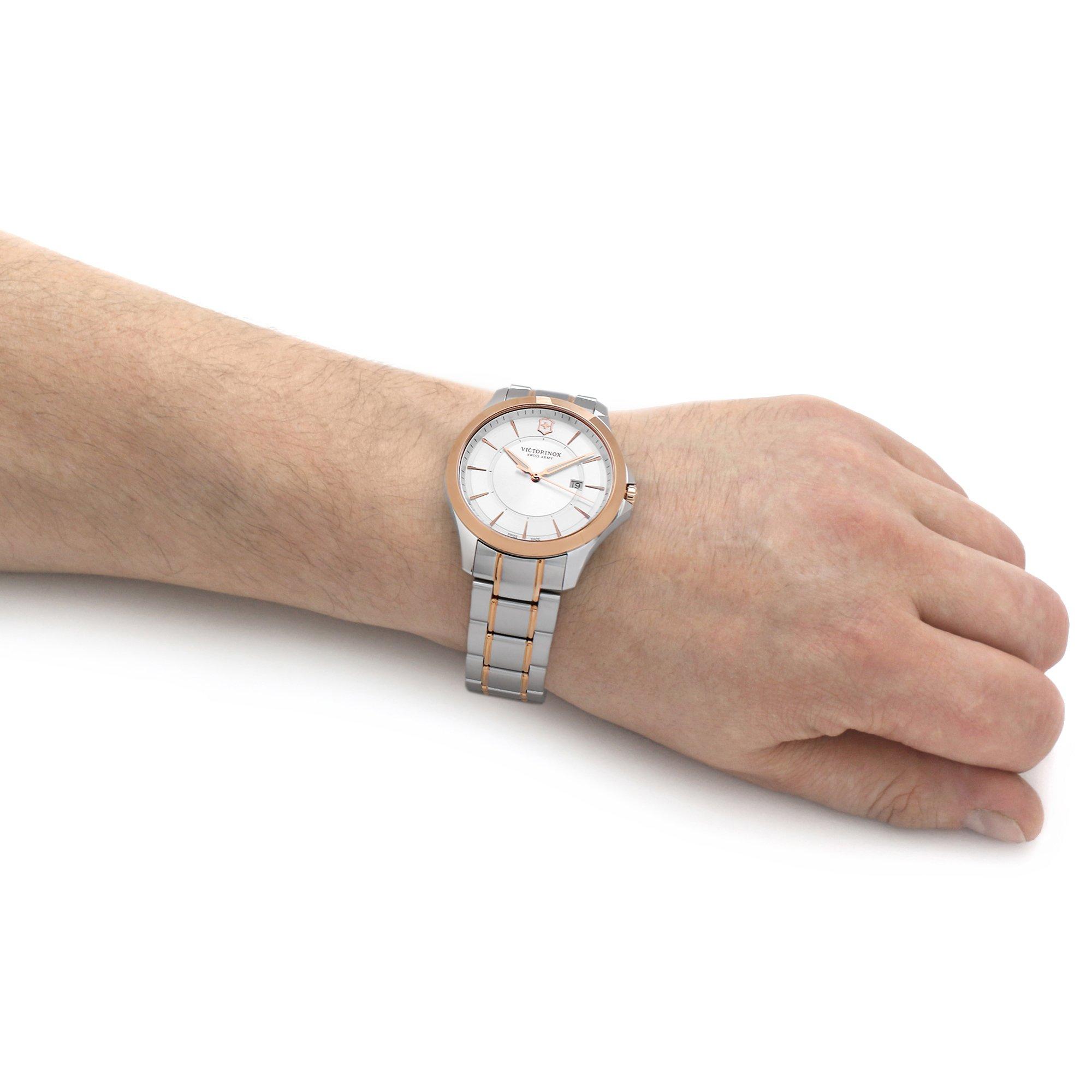 Slvr - Victorinox Swiss Army - Alliance Stainless Steel Luxury Analogue Quartz Watch - 5