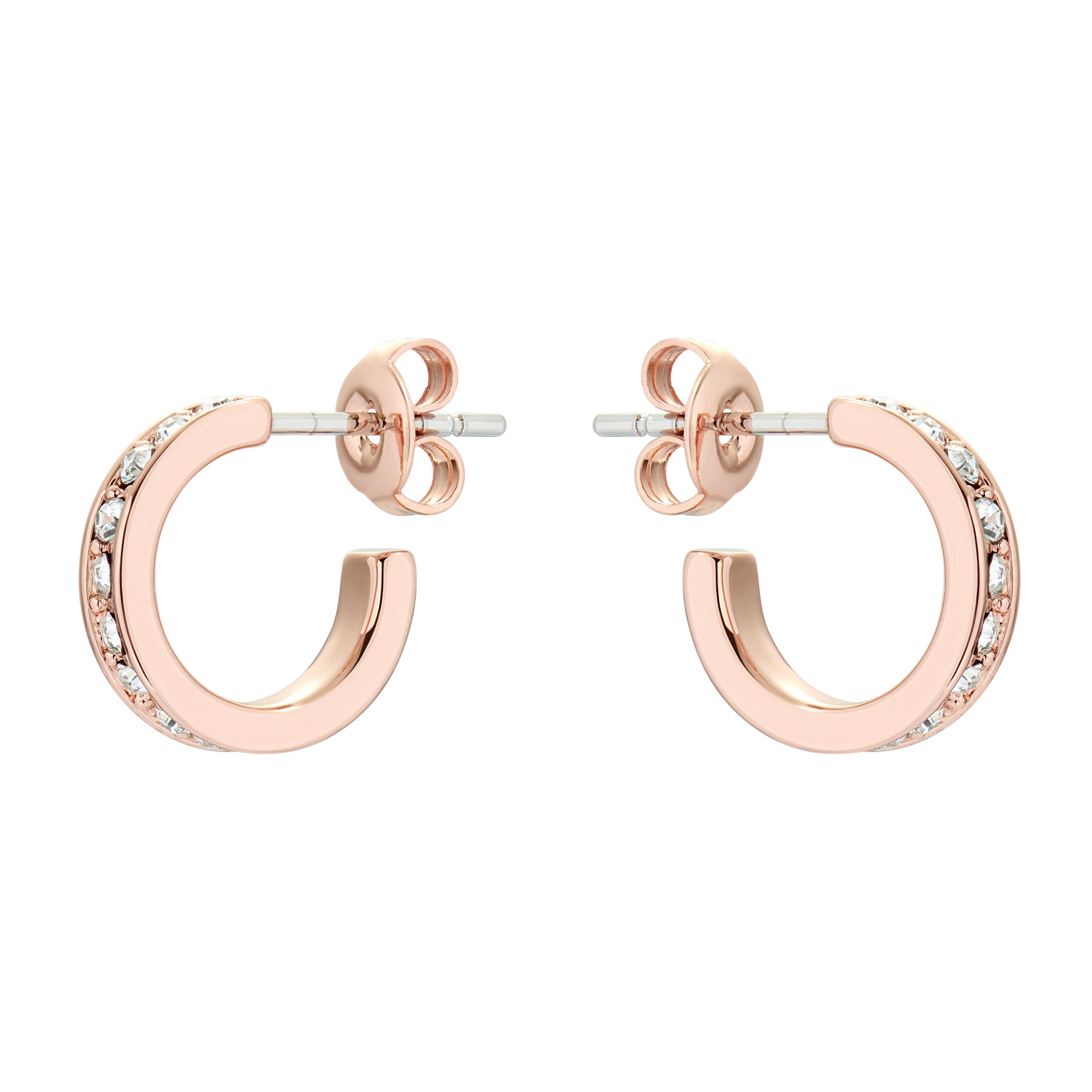 Rs - Ted Baker - Seenita Small Crystal Hoop Earrings - 2