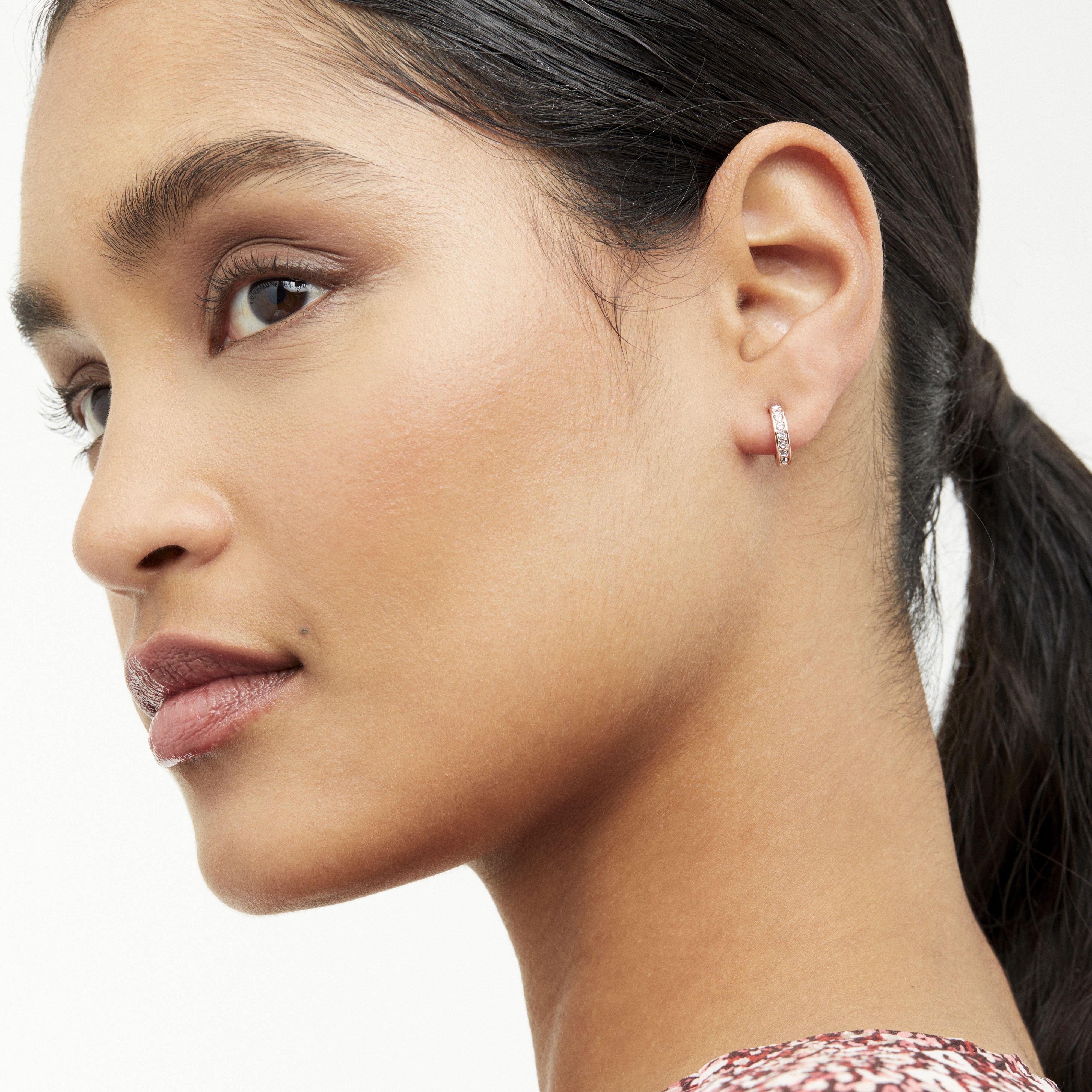 Rs - Ted Baker - Seenita Small Crystal Hoop Earrings - 3