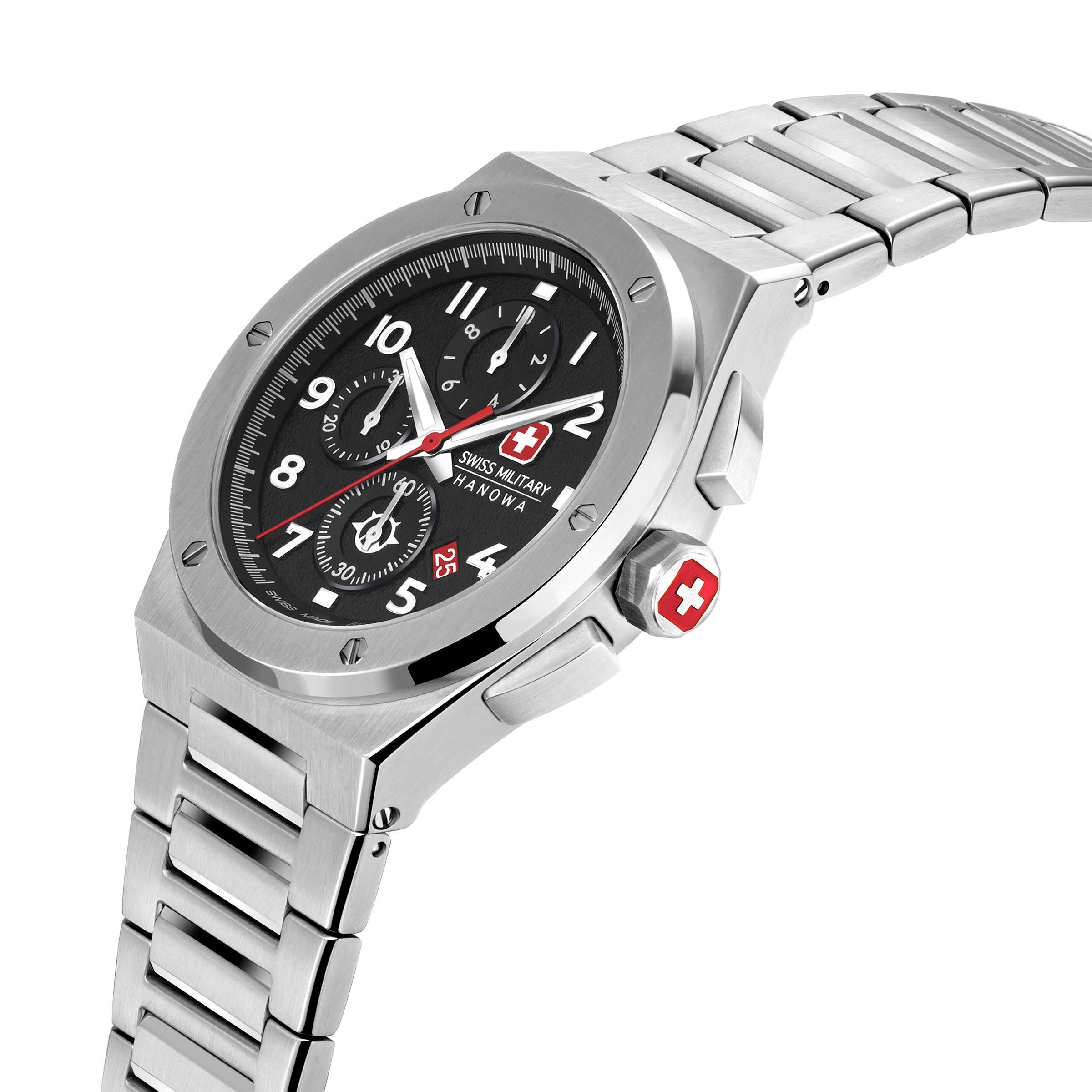 Slvr - Swiss Military Hanowa - Chrono Stainless Steel Sports Analogue Watch - 2