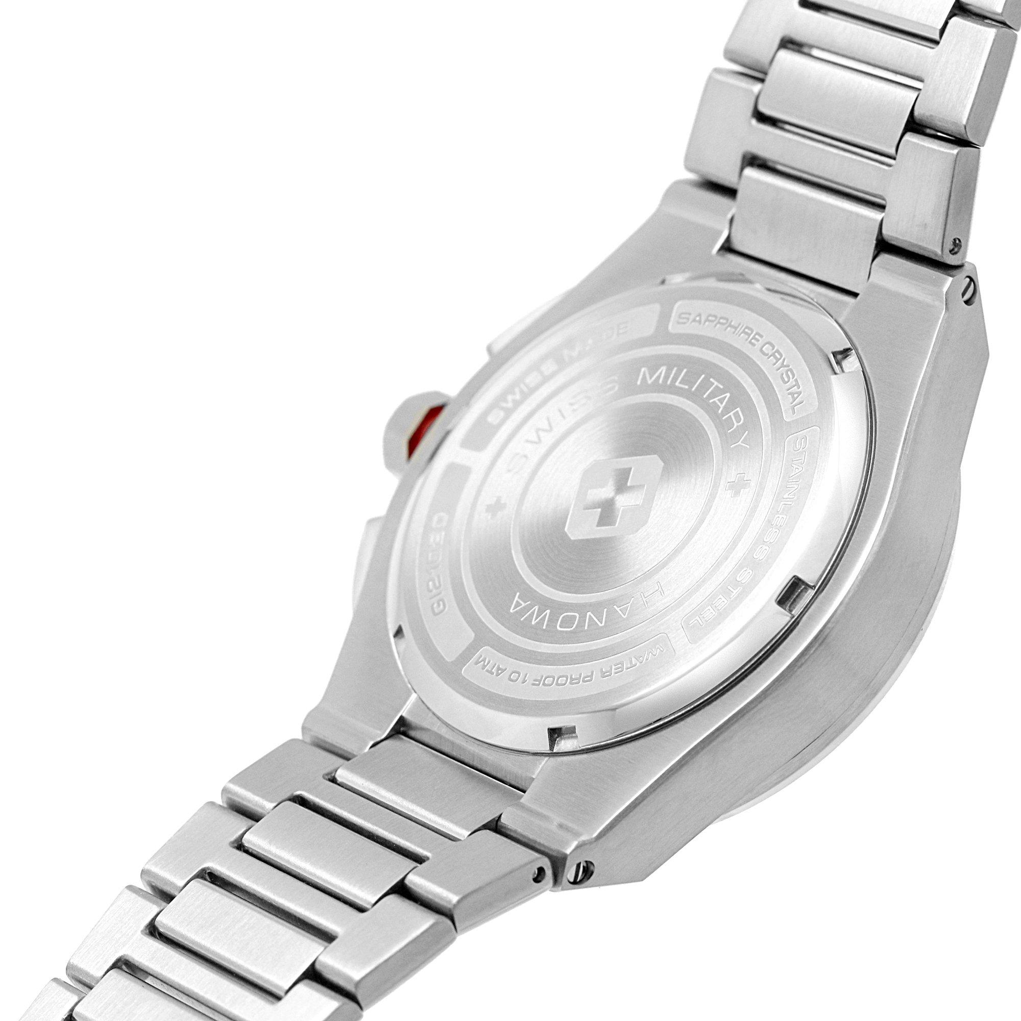 Slvr - Swiss Military Hanowa - Chrono Stainless Steel Sports Analogue Watch - 7