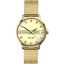 Sekonda 1974 38mm Gold Watch Round Case Cream Dial