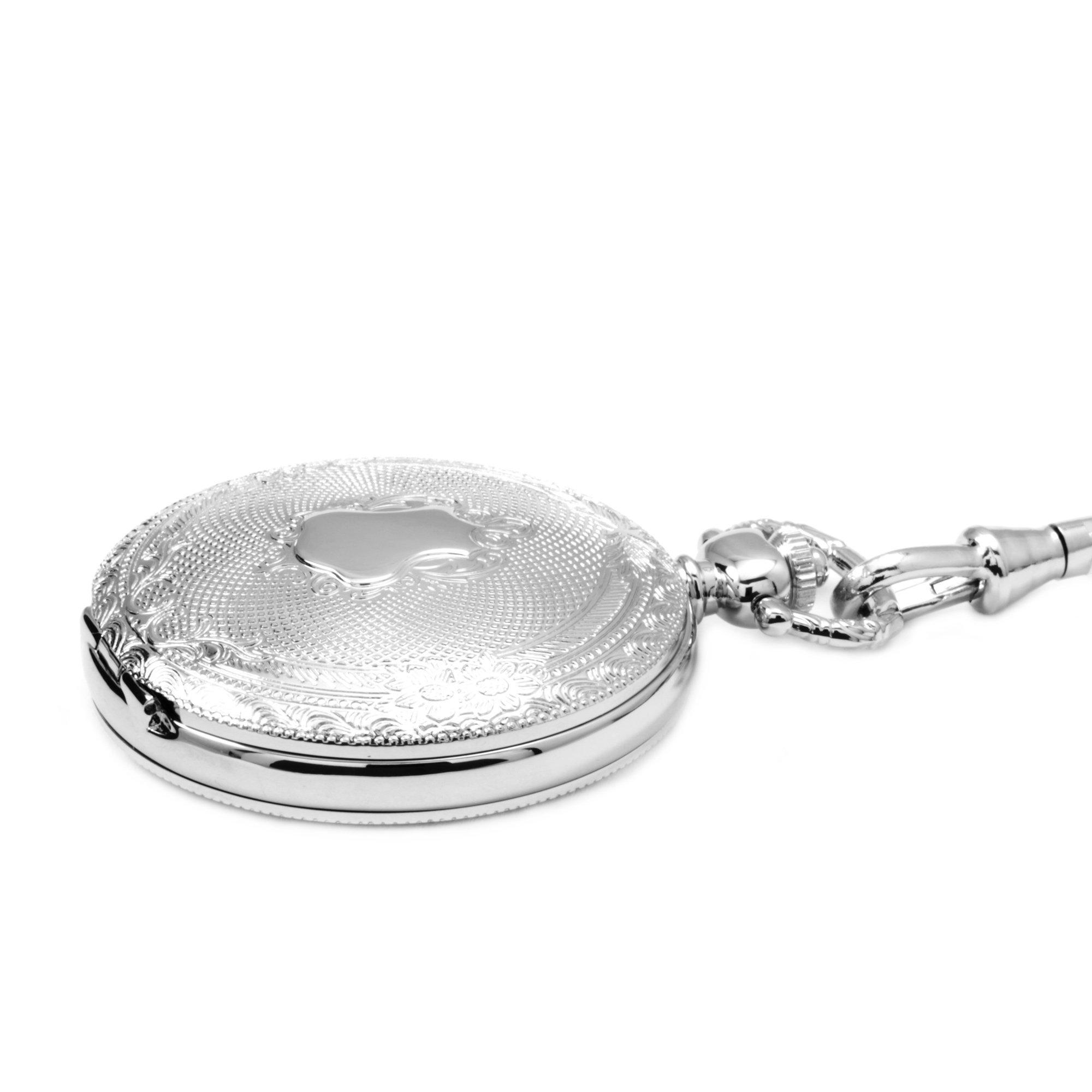 Slvr - Sekonda - Pocket Stainless Steel Classic Analogue Quartz Watch - 6