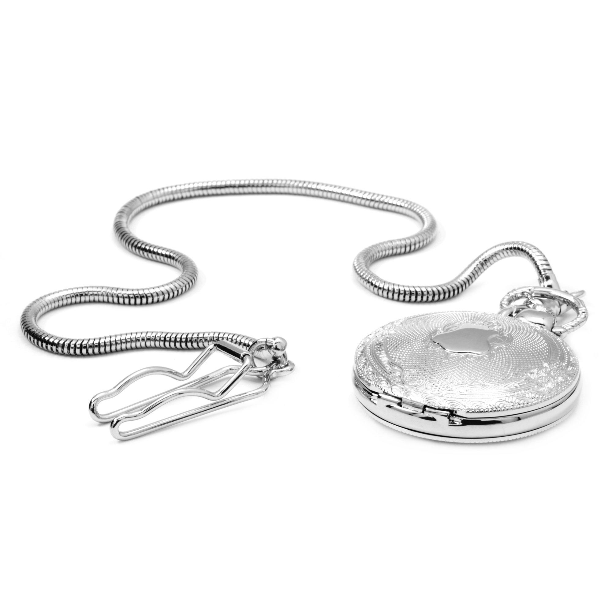 Slvr - Sekonda - Pocket Stainless Steel Classic Analogue Quartz Watch - 7